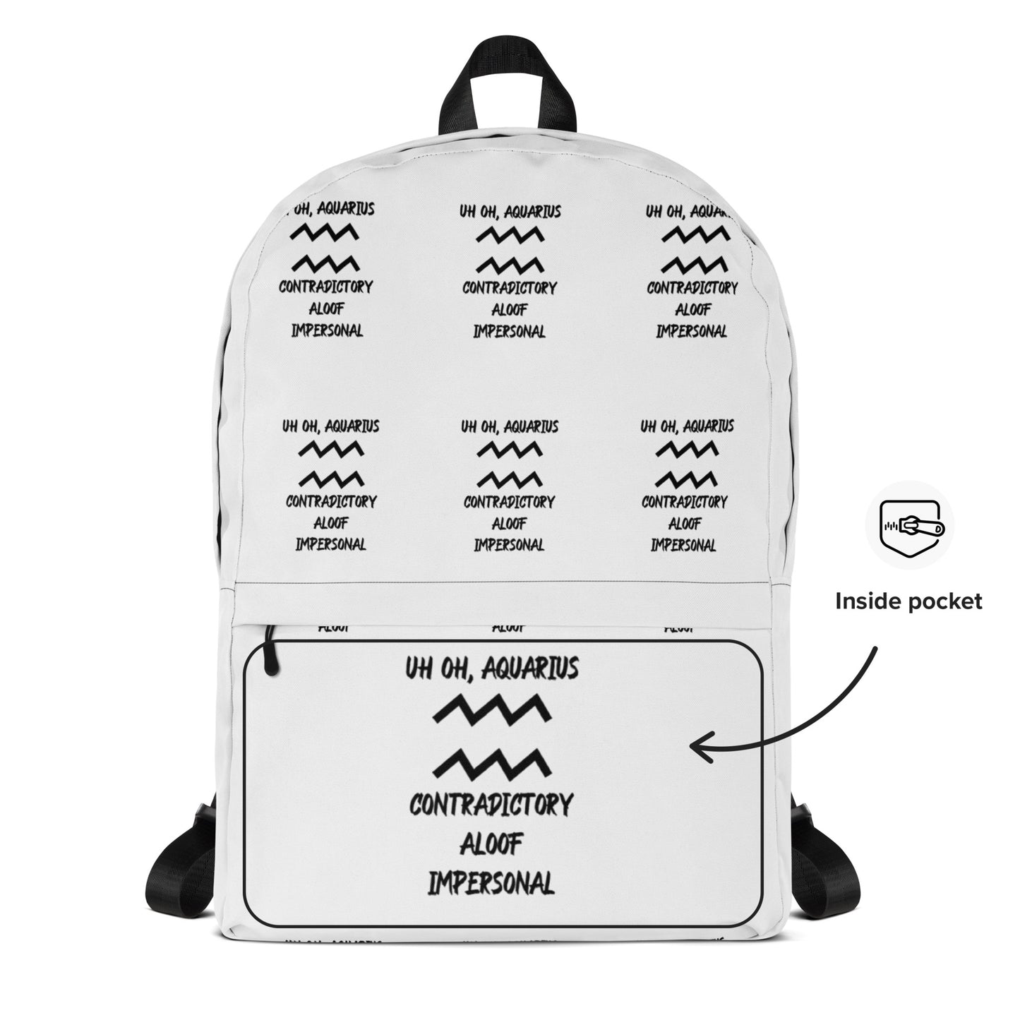 “Uh Oh, Aquarius” Backpack