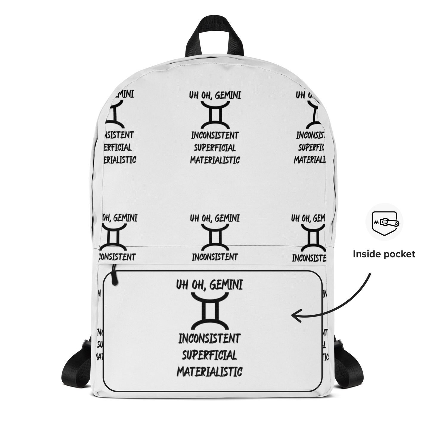 “Uh Oh, Gemini” Backpack