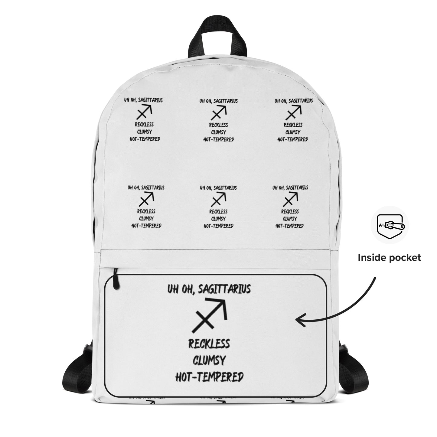 “Uh Oh, Sagittarius” Backpack