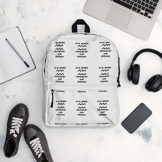“Uh Oh, Aquarius” Backpack