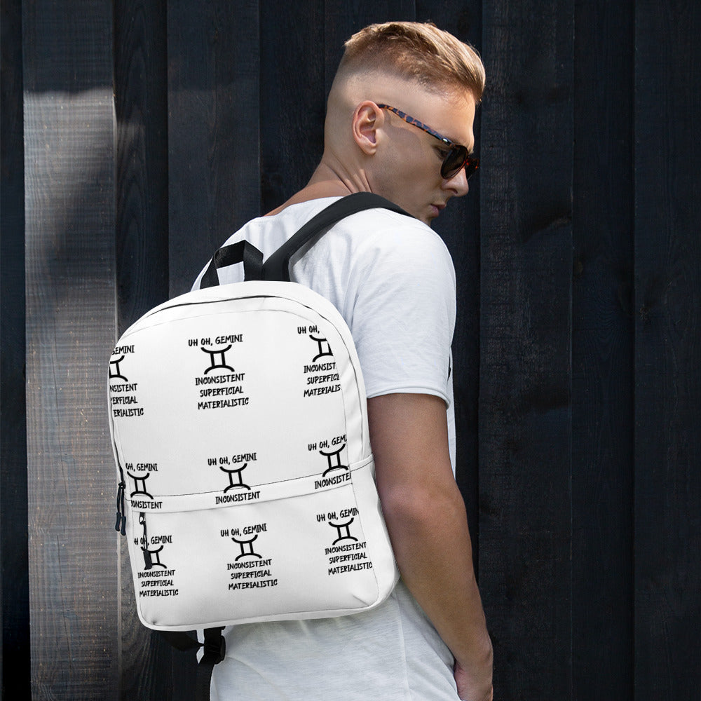 “Uh Oh, Gemini” Backpack