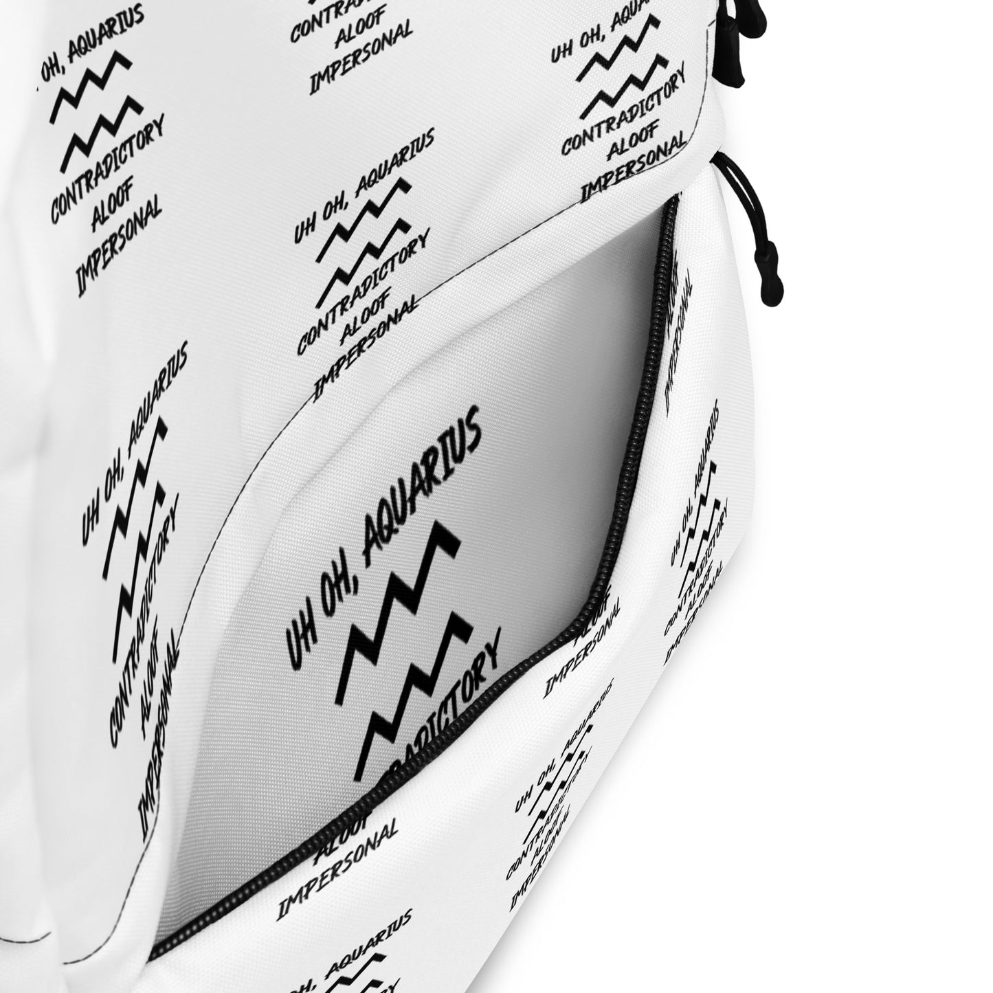 “Uh Oh, Aquarius” Backpack