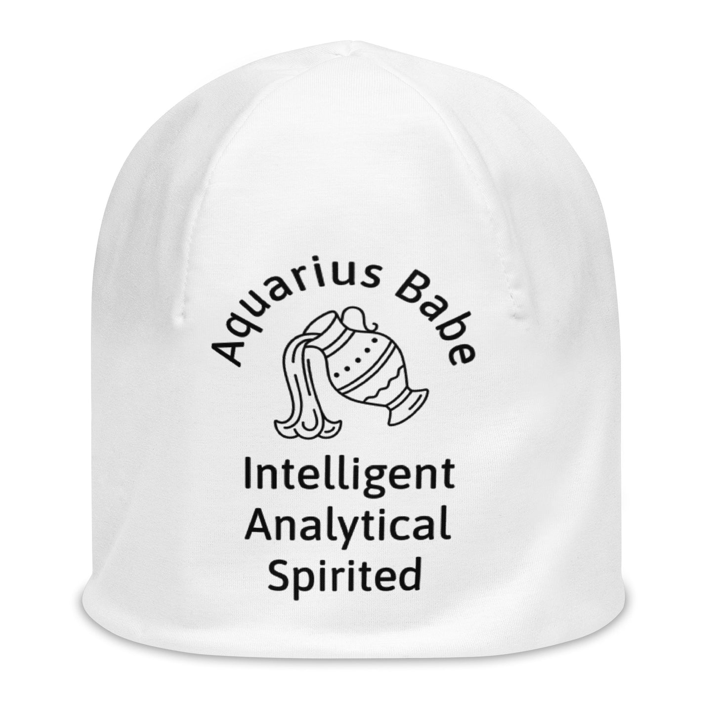 “Aquarius Babe” Big Print Beanie