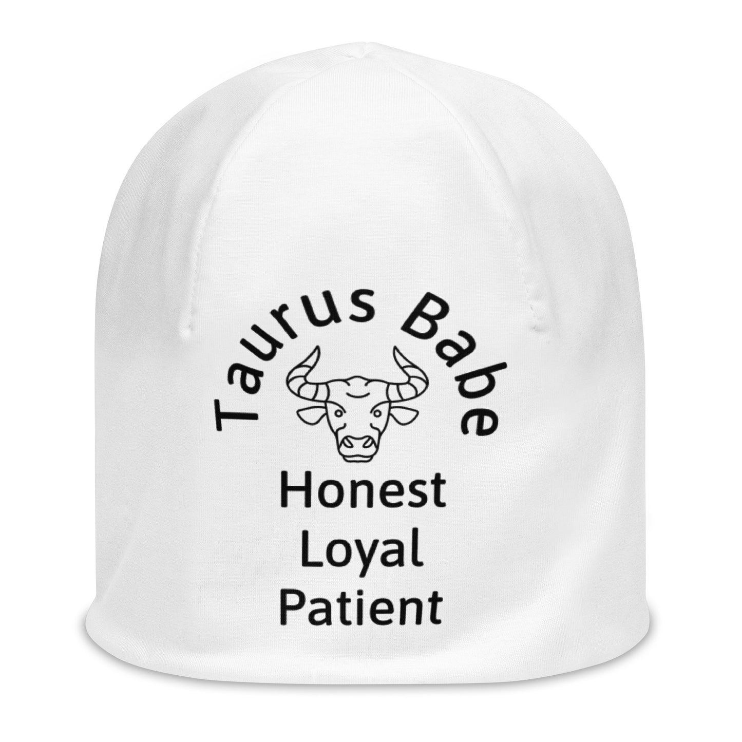 “Taurus Babe” Big Print Beanie