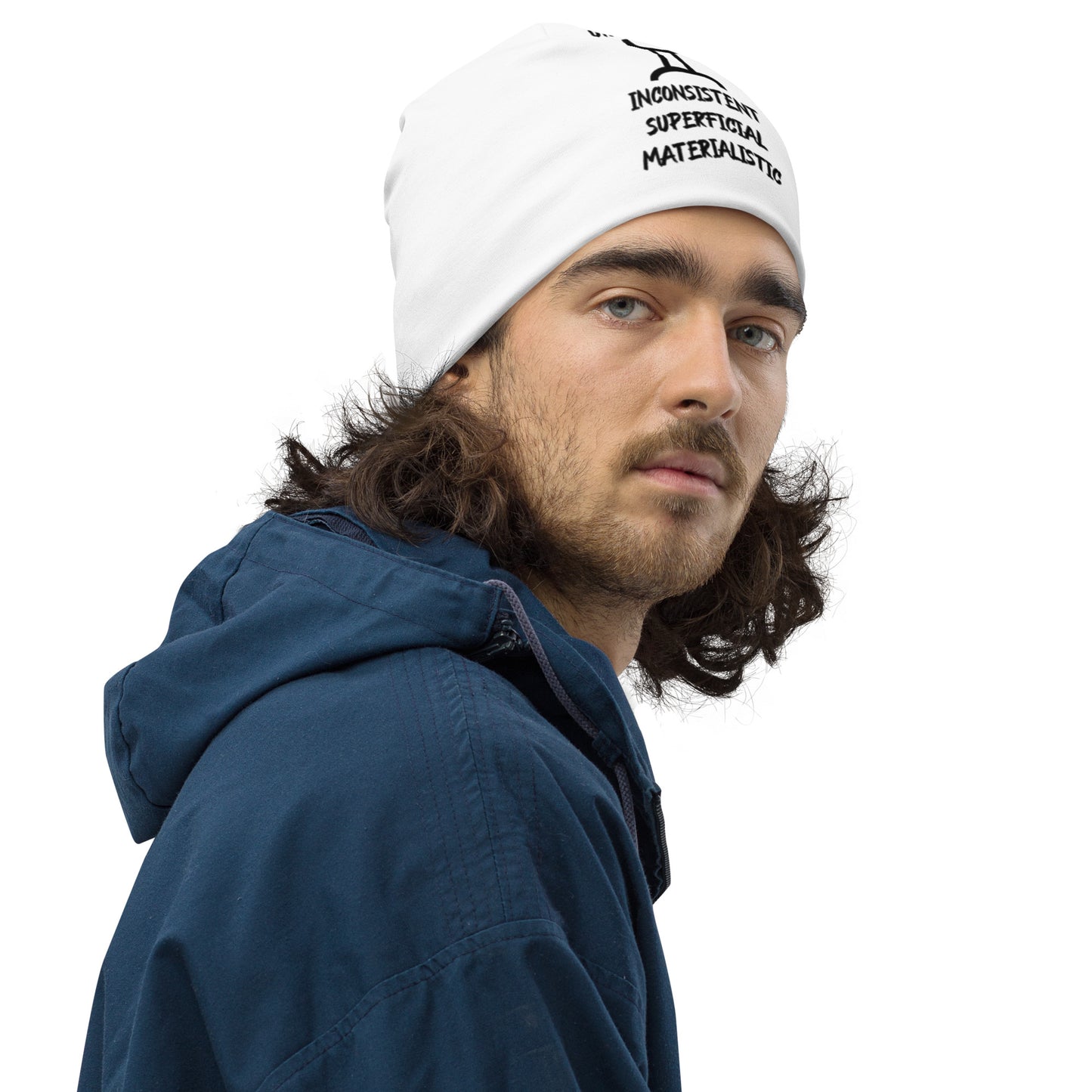 “Uh Oh, Gemini” Big Print Beanie