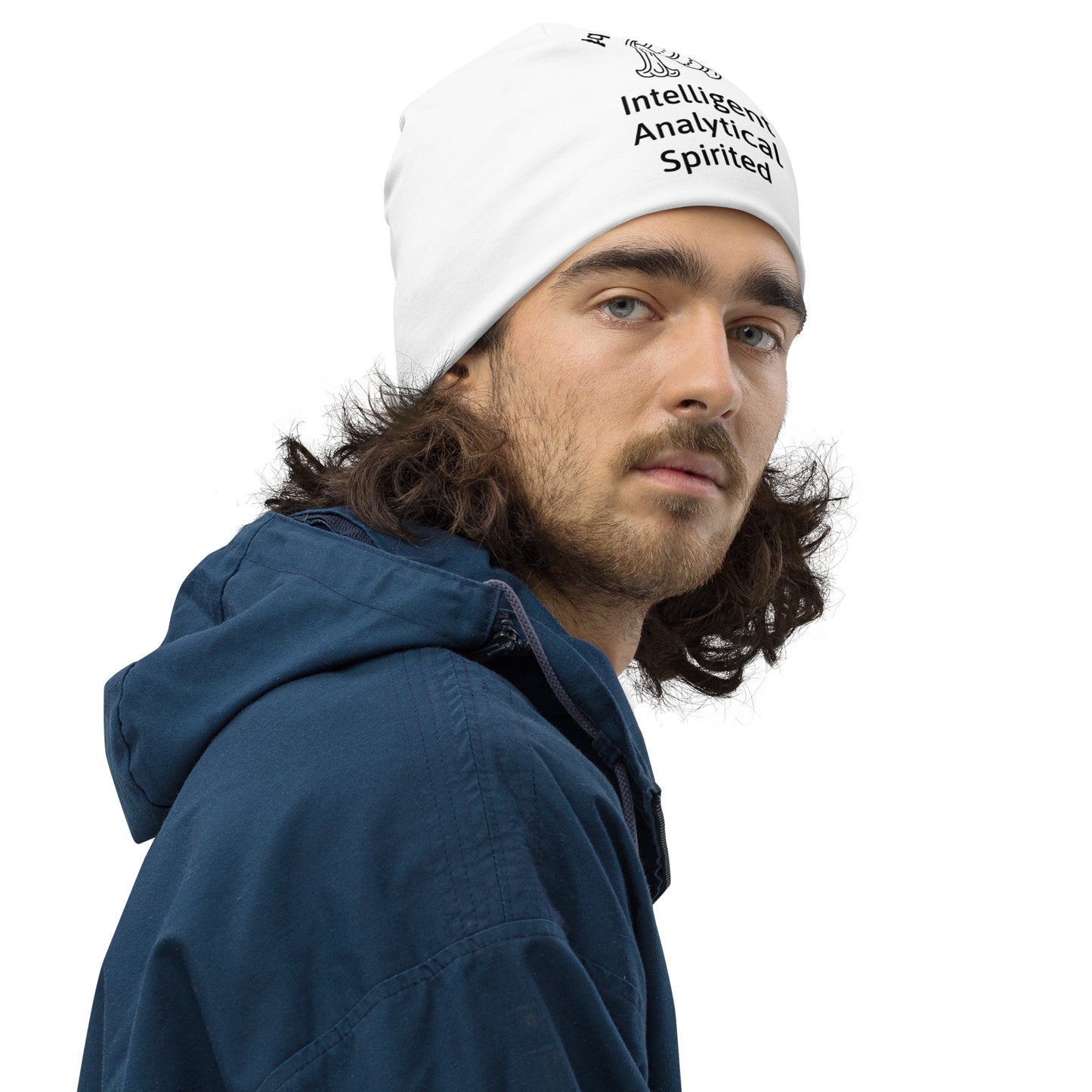 “Aquarius Babe” Big Print Beanie