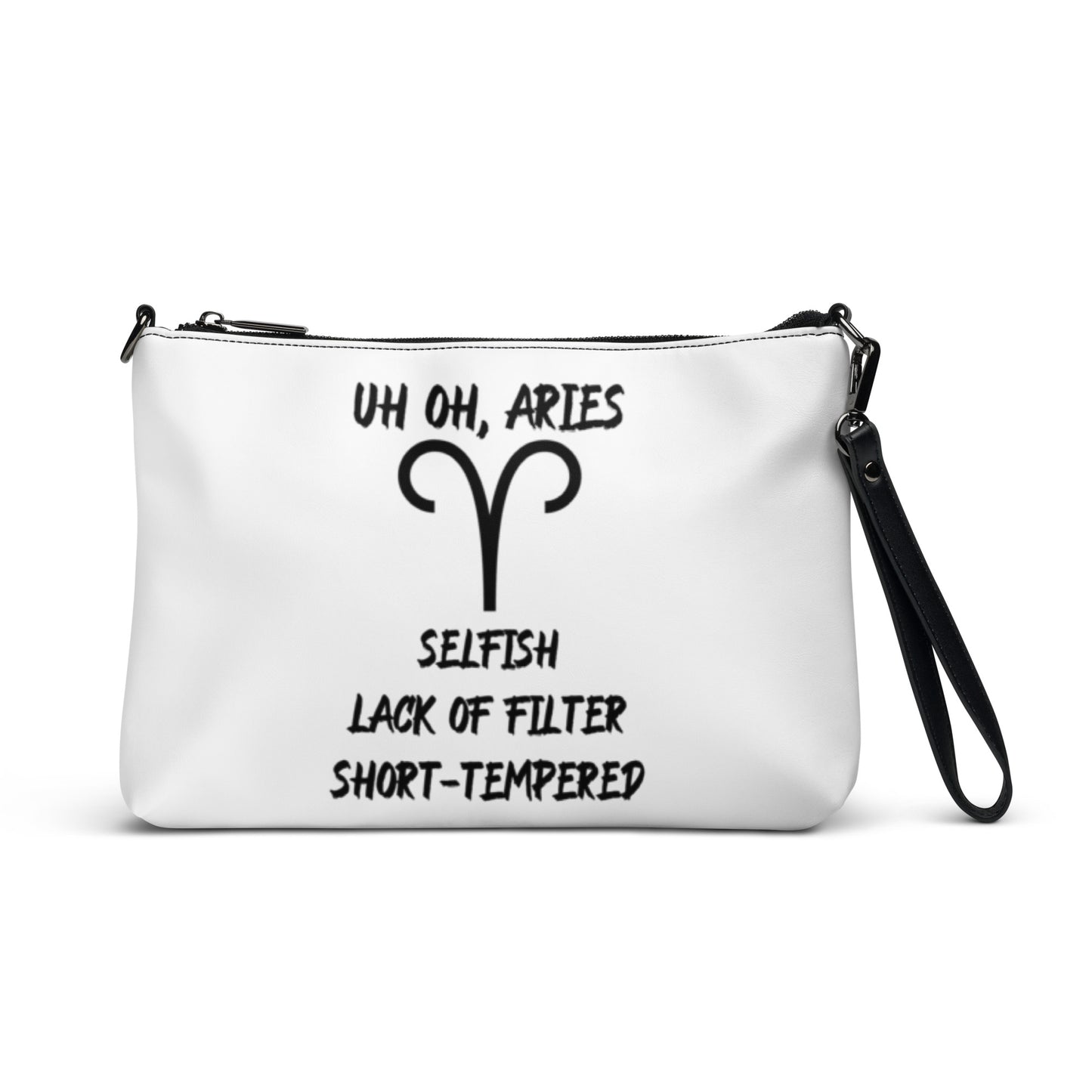“Uh Oh, Aries” Crossbody Bag