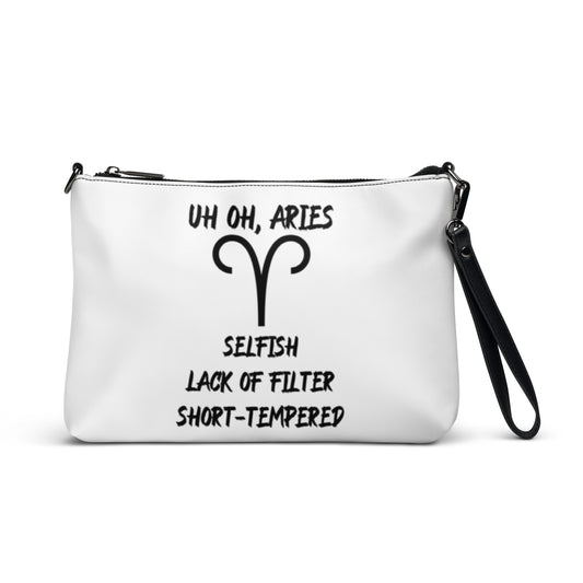 “Uh Oh, Aries” Crossbody Bag