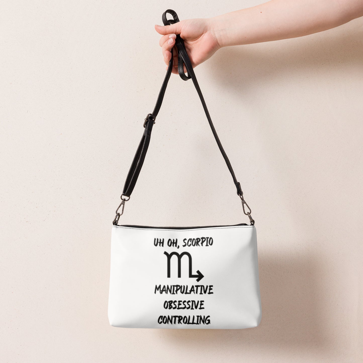 “Uh Oh, Scorpio” Crossbody Bag