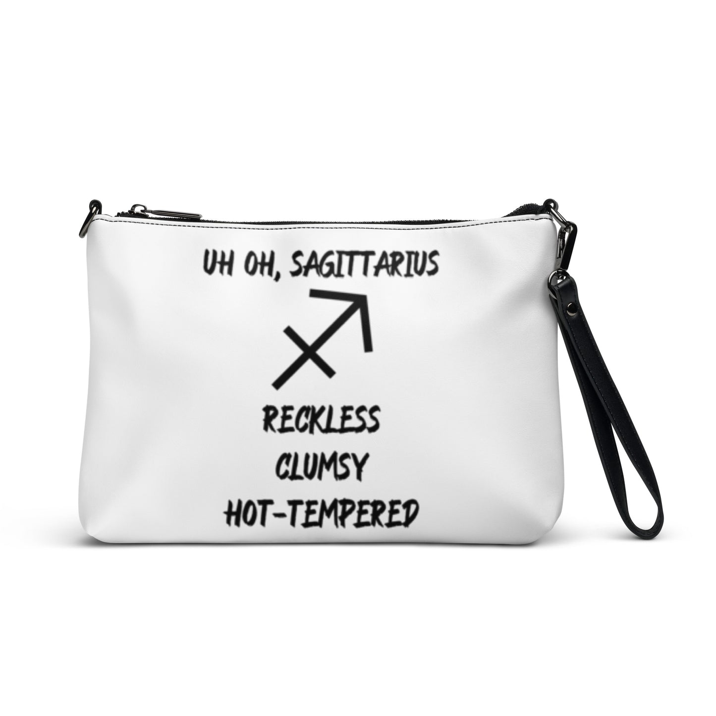 “Uh Oh, Sagittarius” Crossbody Bag
