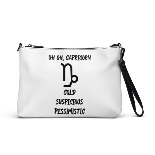 “Uh Oh, Capricorn” Crossbody Bag
