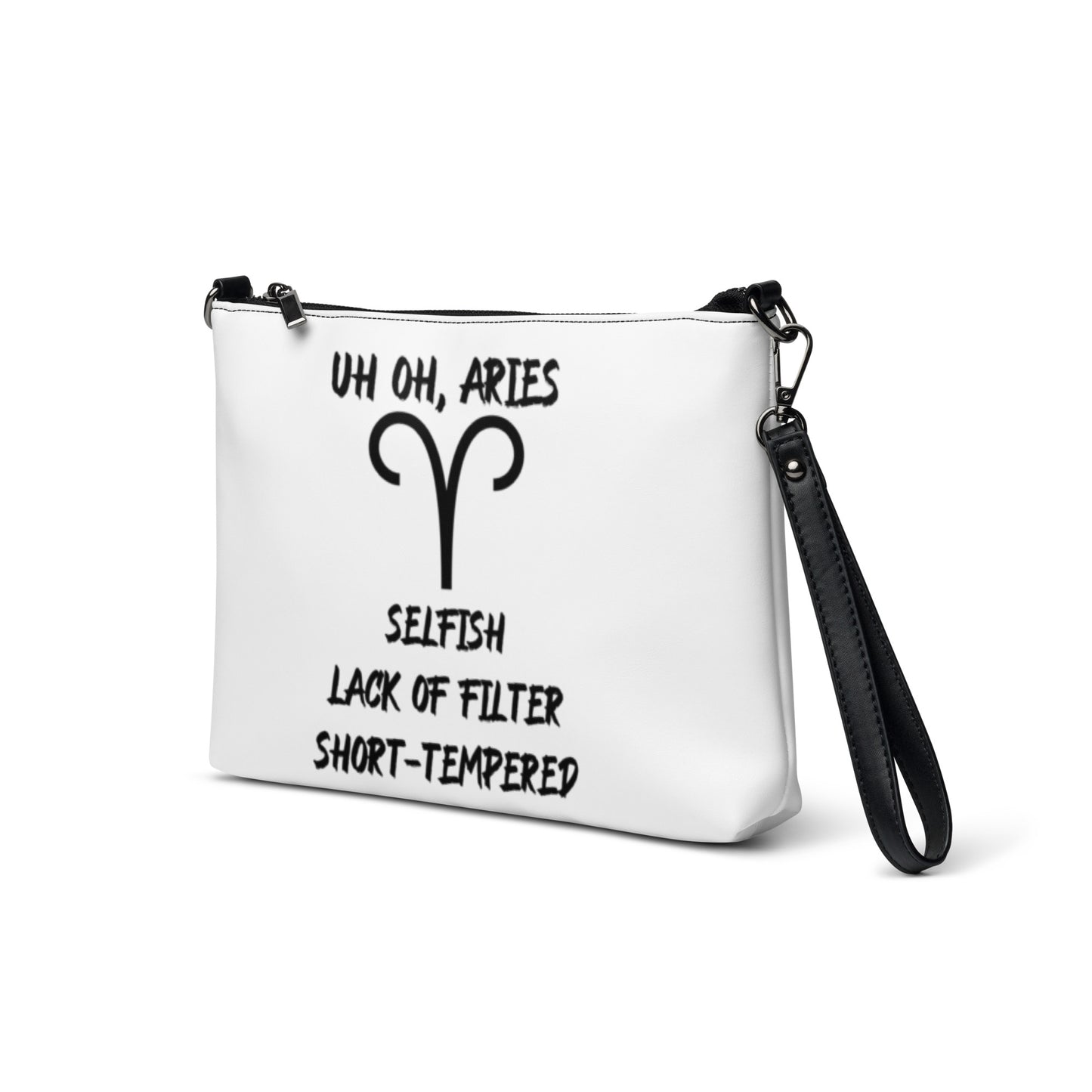 “Uh Oh, Aries” Crossbody Bag