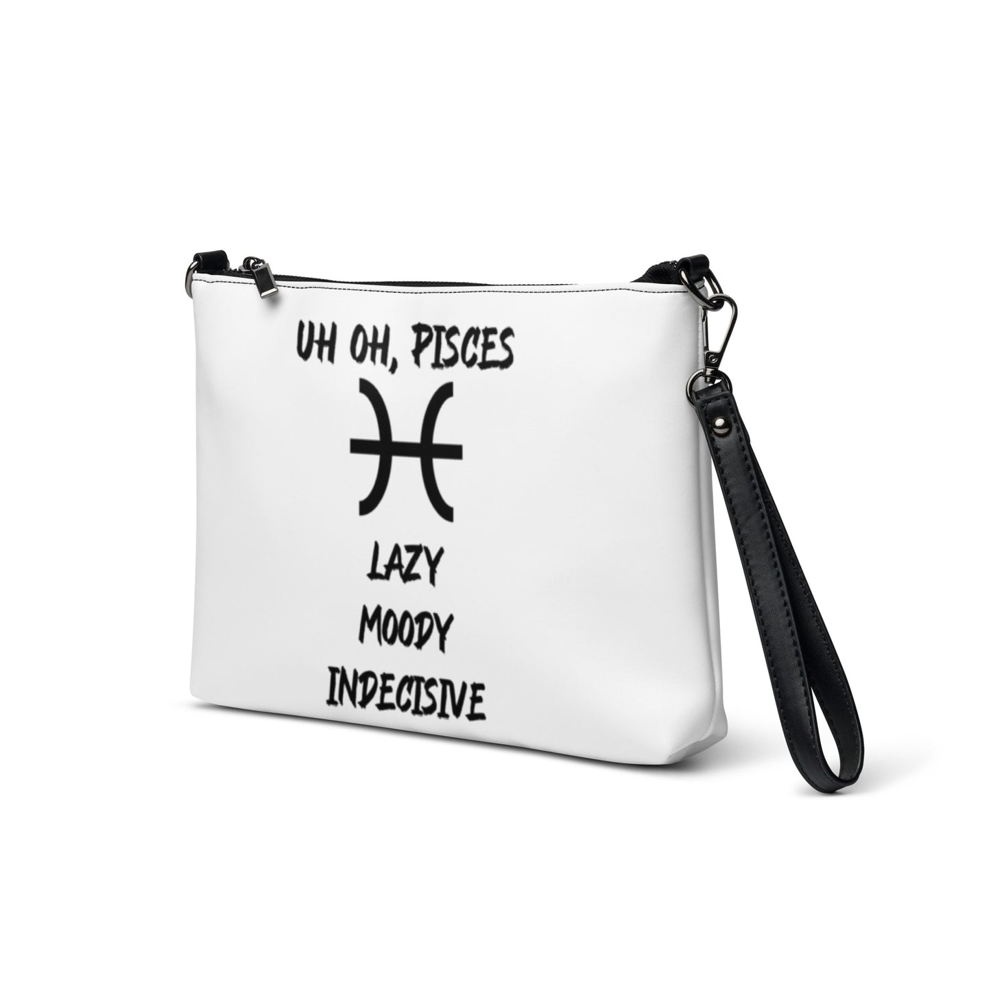 “Uh Oh, Pisces” Crossbody Bag