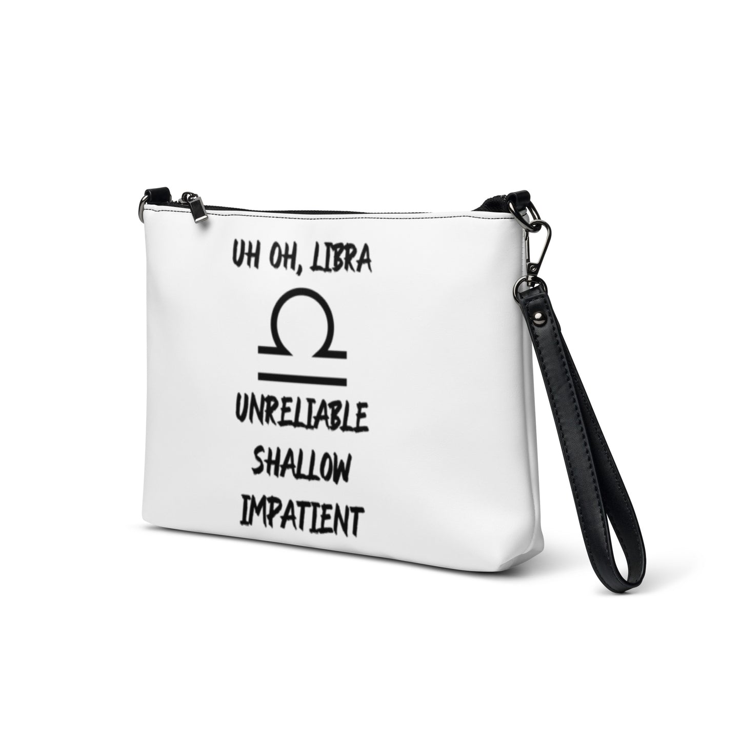 “Uh Oh, Libra” Crossbody Bag