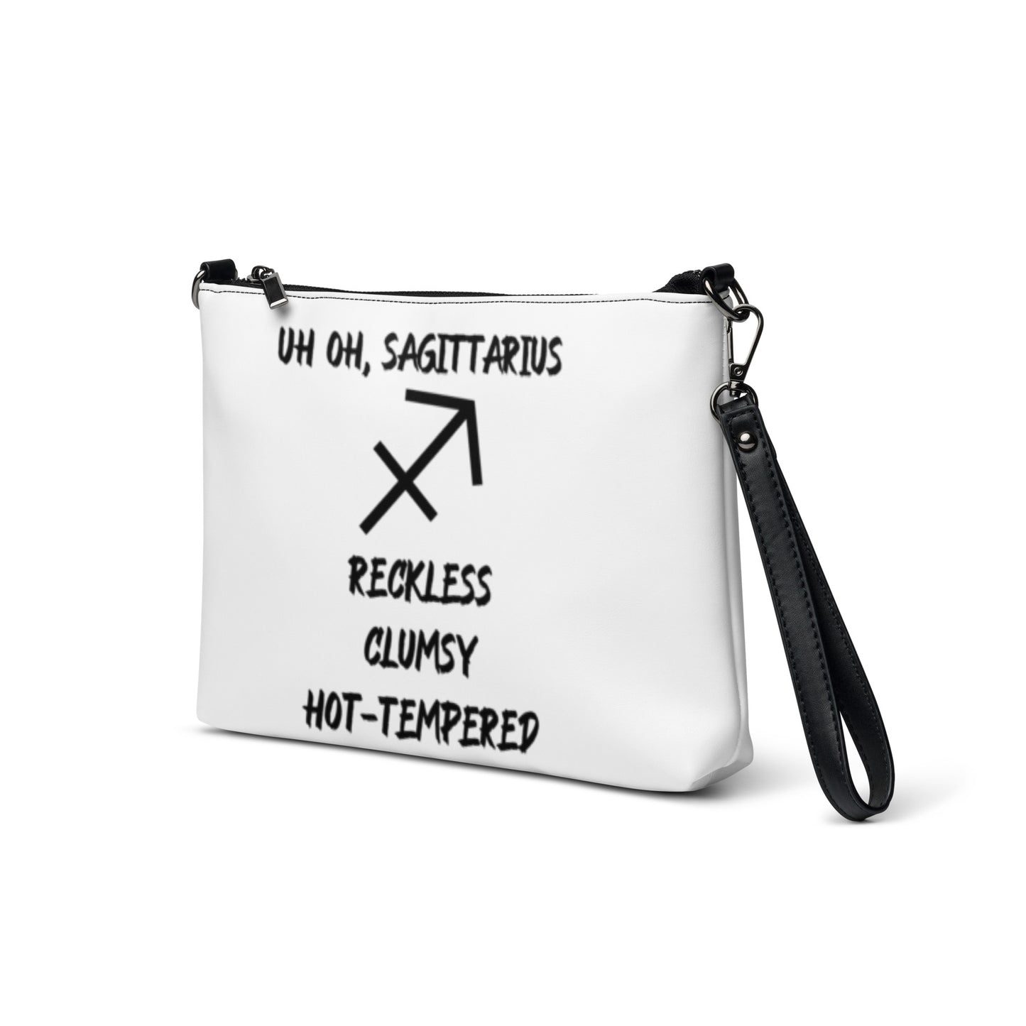 “Uh Oh, Sagittarius” Crossbody Bag