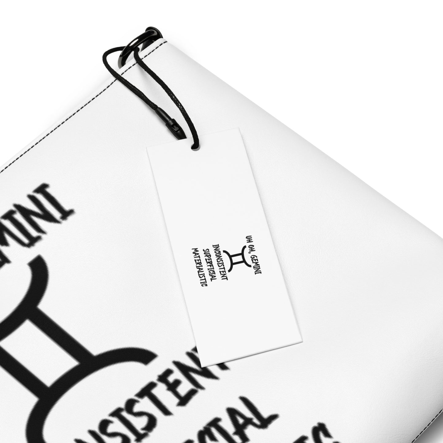“Uh Oh, Gemini” Crossbody Bag