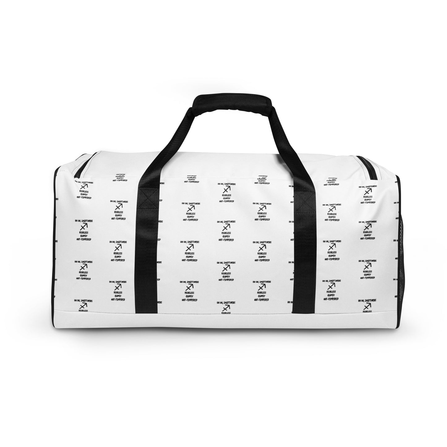 “Uh Oh, Sagittarius” Duffle Bag