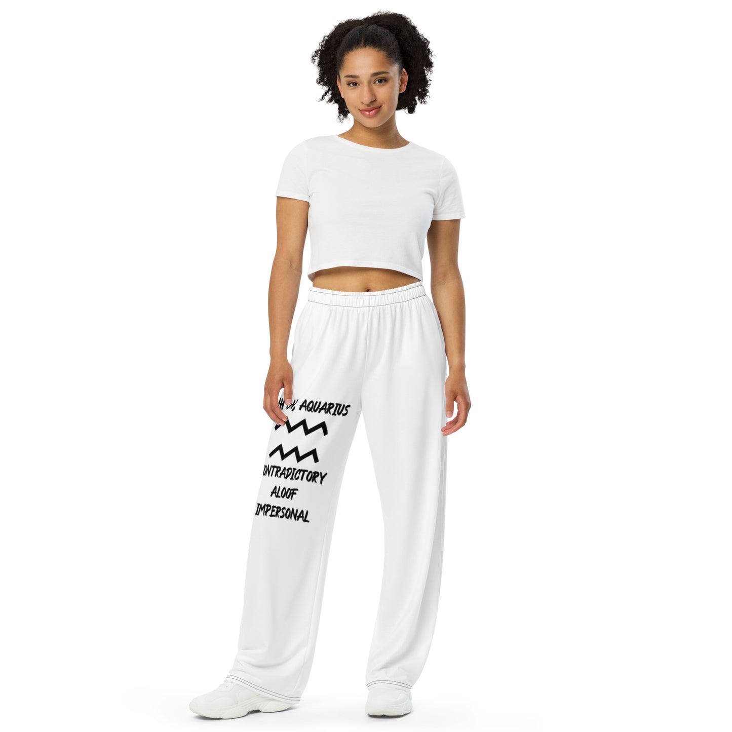 “Uh Oh, Aquarius” Unisex Wide-Leg Pants