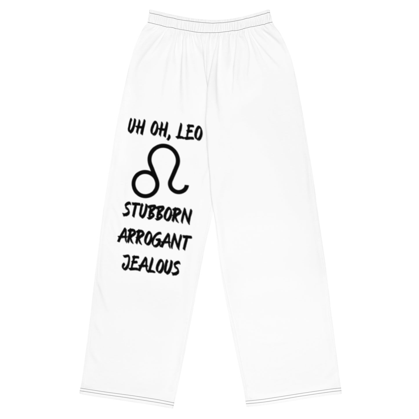 “Uh Oh, Leo” Unisex Wide-Leg Pants