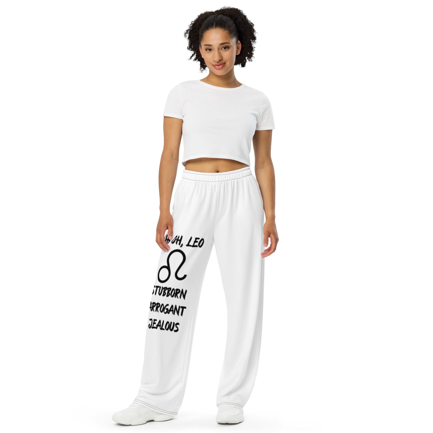 “Uh Oh, Leo” Unisex Wide-Leg Pants