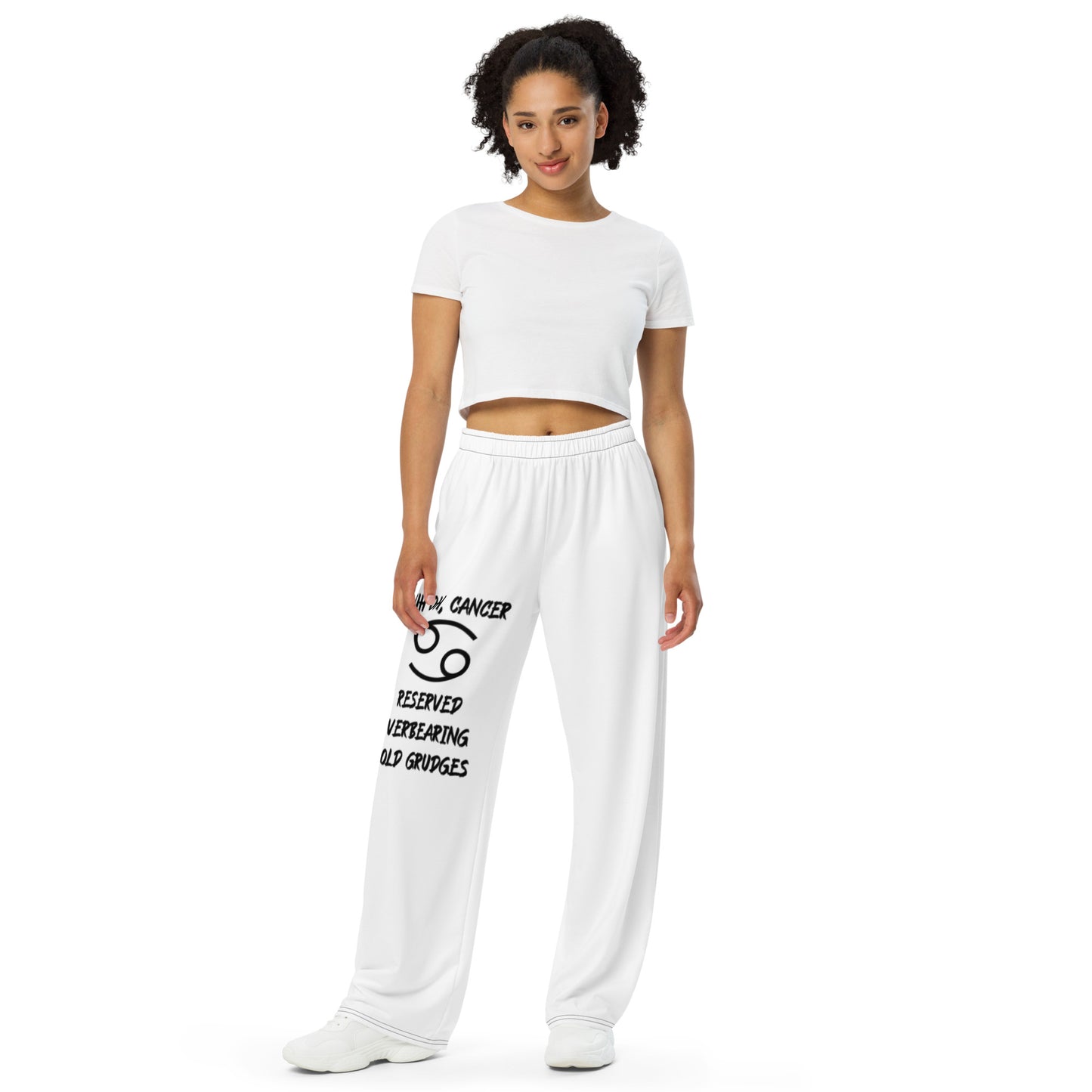 “Uh Oh, Cancer” Unisex Wide-Leg Pants