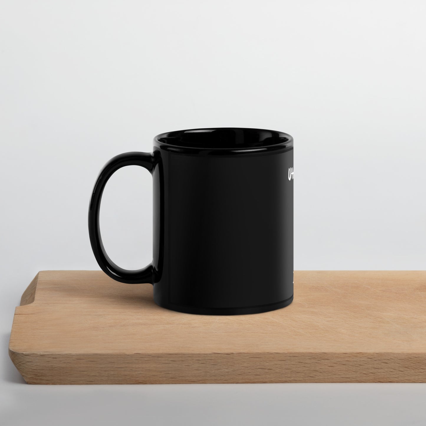 “Uh Oh, Pisces” Black Glossy Mug