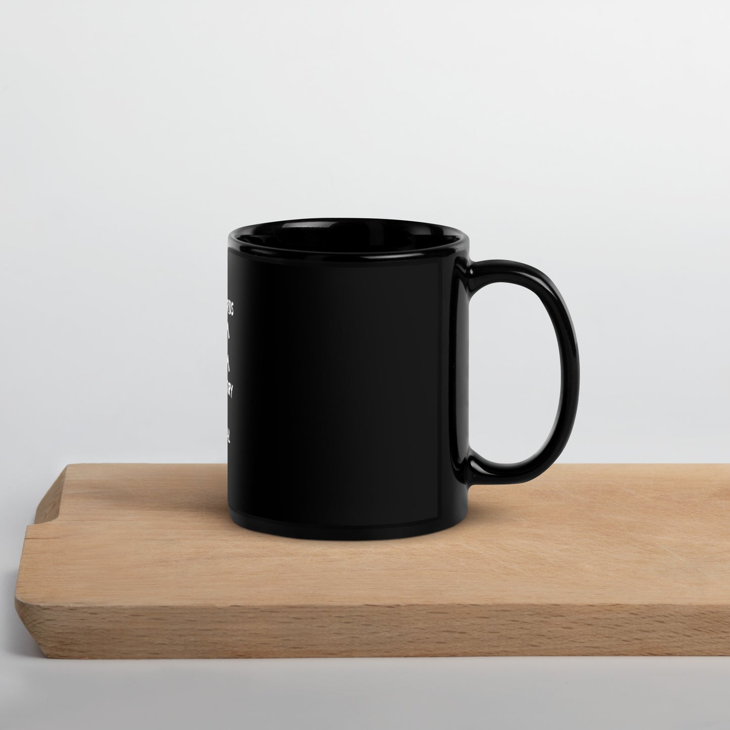 “Uh Oh, Aquarius” Black Glossy Mug