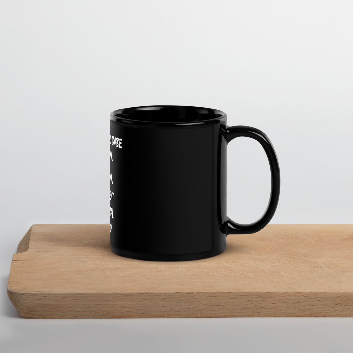 “Aquarius Boss Babe” Black Glossy Mug