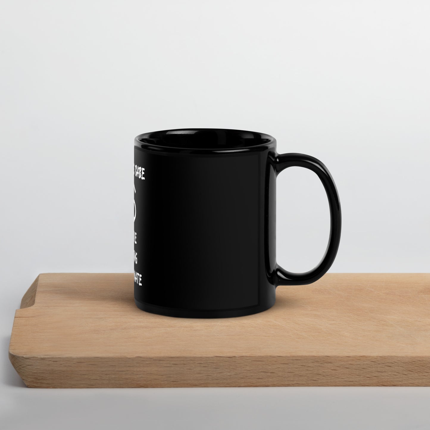 “Cancer Boss Babe” Black Glossy Mug