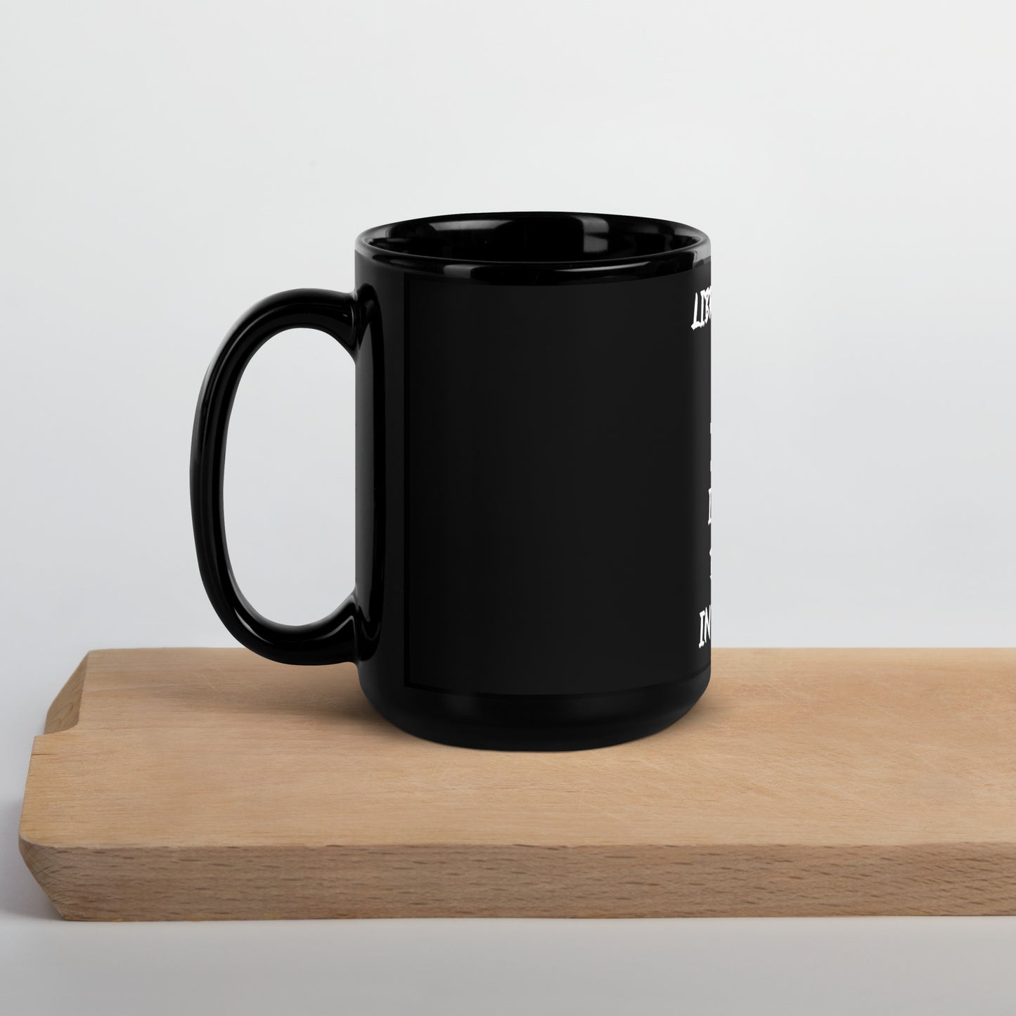 “Libra Boss Babe” Black Glossy Mug