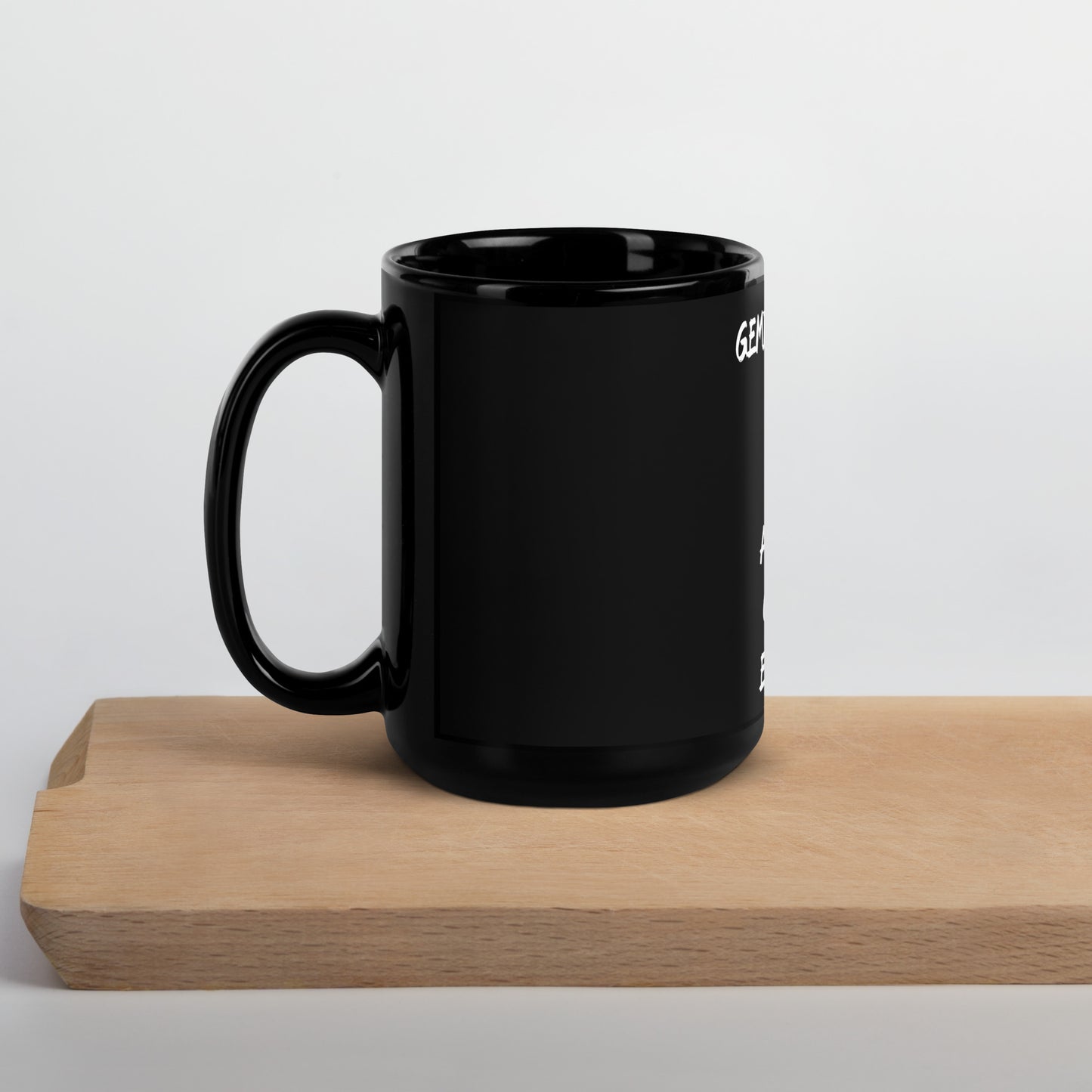 “Gemini Boss Babe” Black Glossy Mug