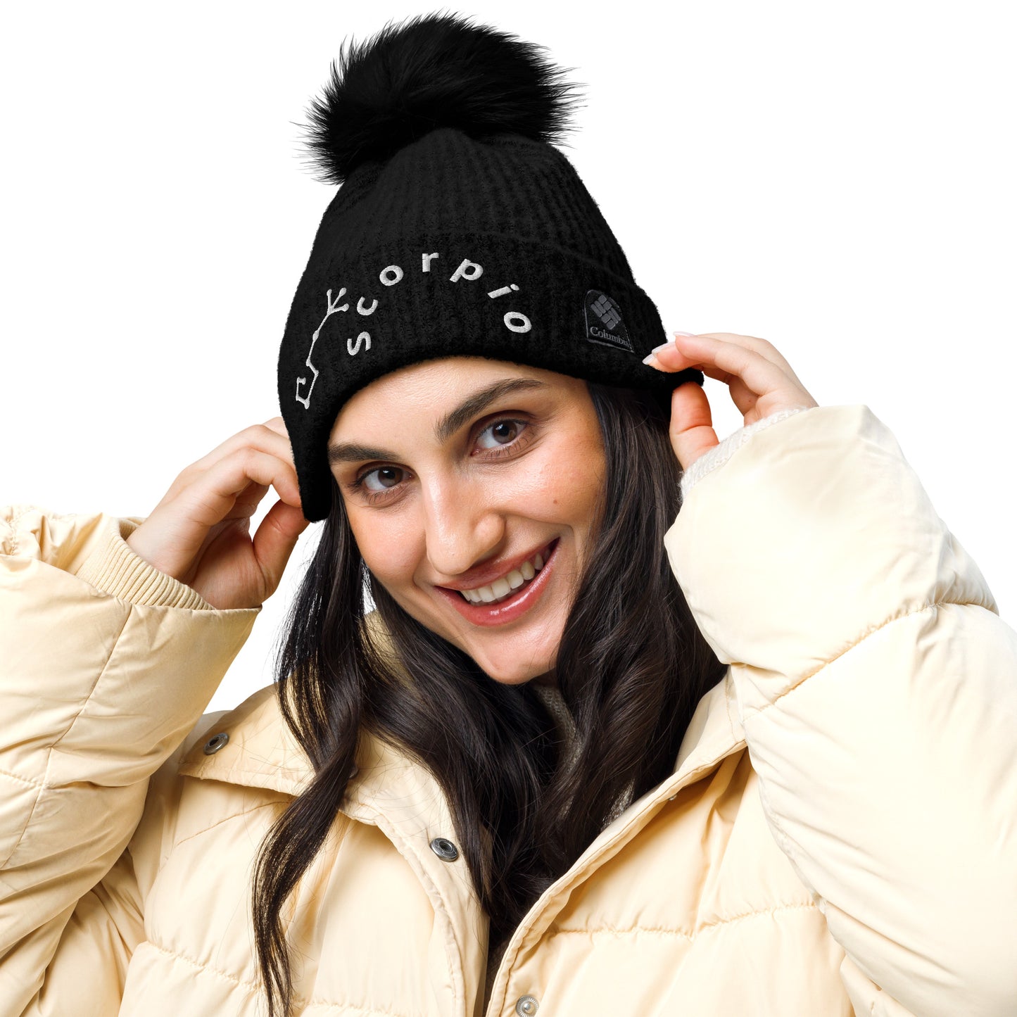 “Scorpio” Columbia Pom-Pom Beanie
