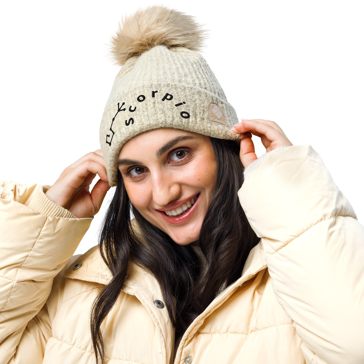 “Scorpio” Columbia Pom-Pom Beanie