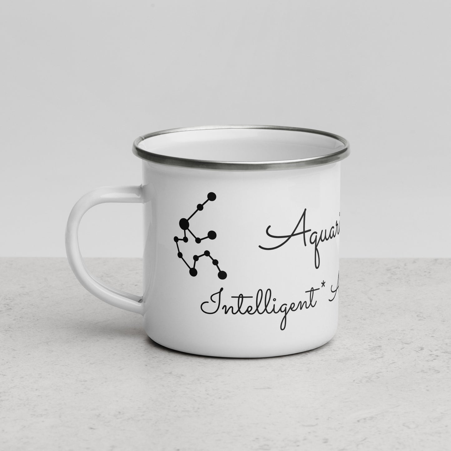 “Aquarius Babe” Enamel Mug