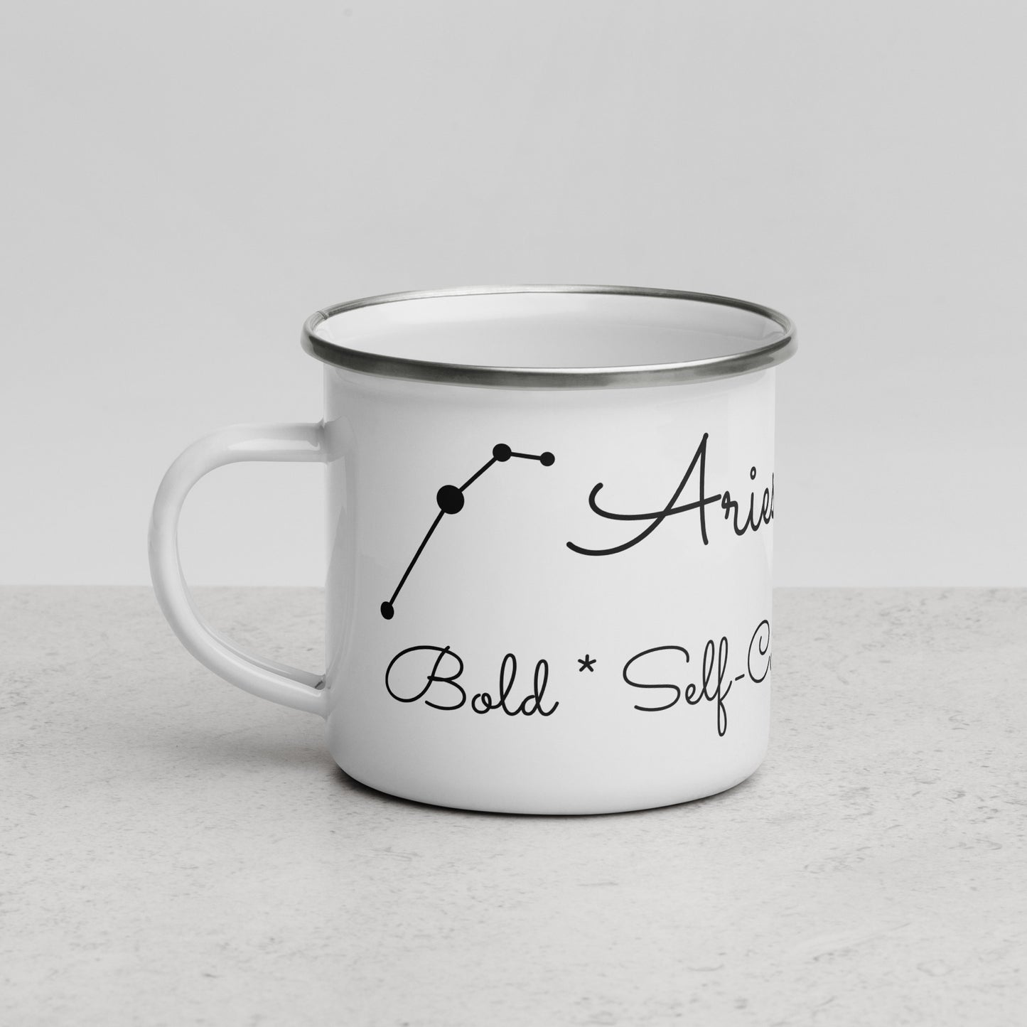 “Aries Babe” Enamel Mug