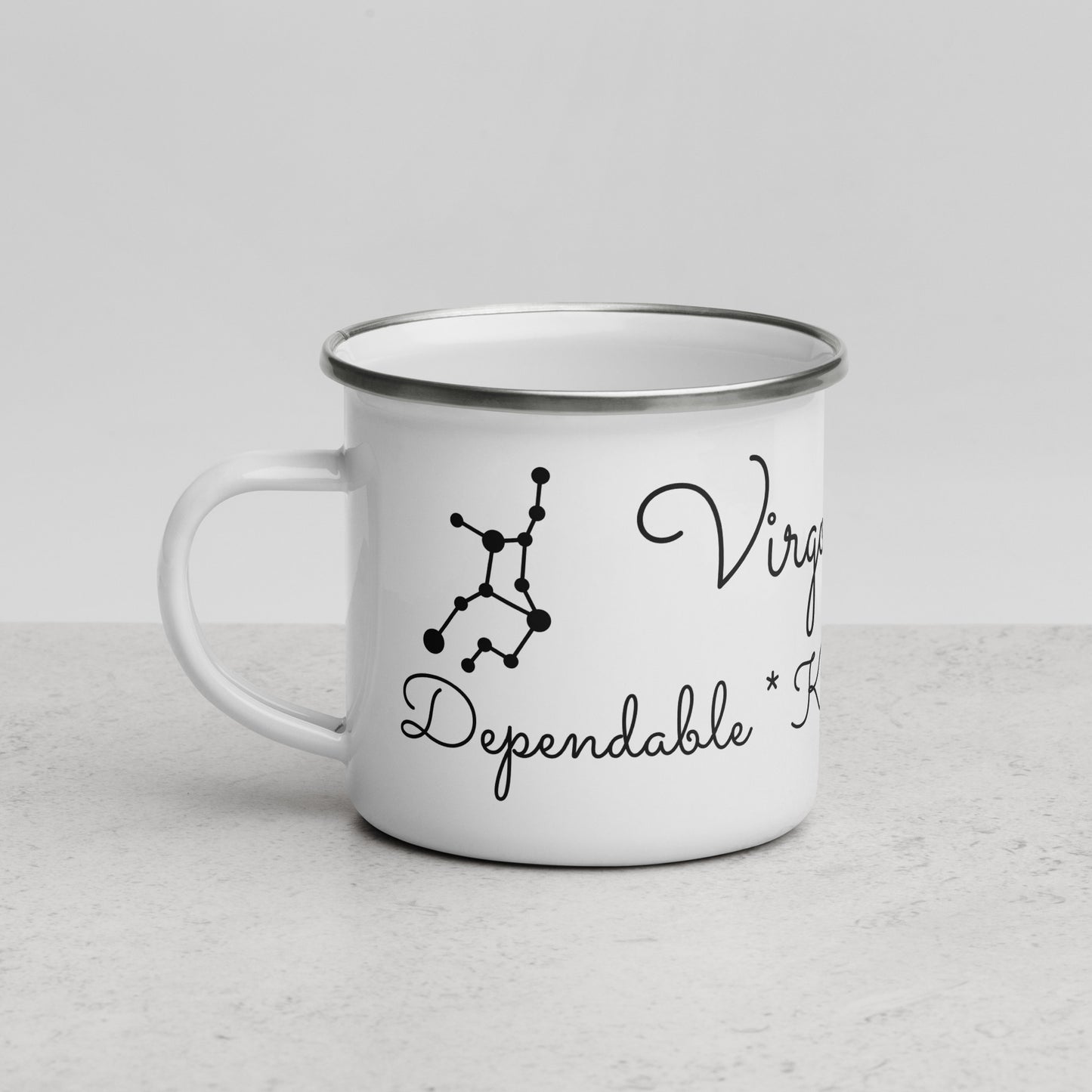 “Virgo Babe” Enamel Mug