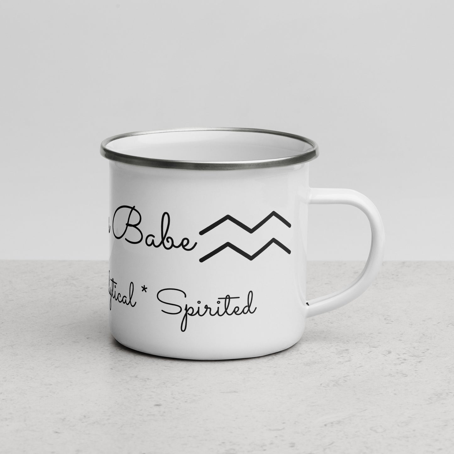 “Aquarius Babe” Enamel Mug