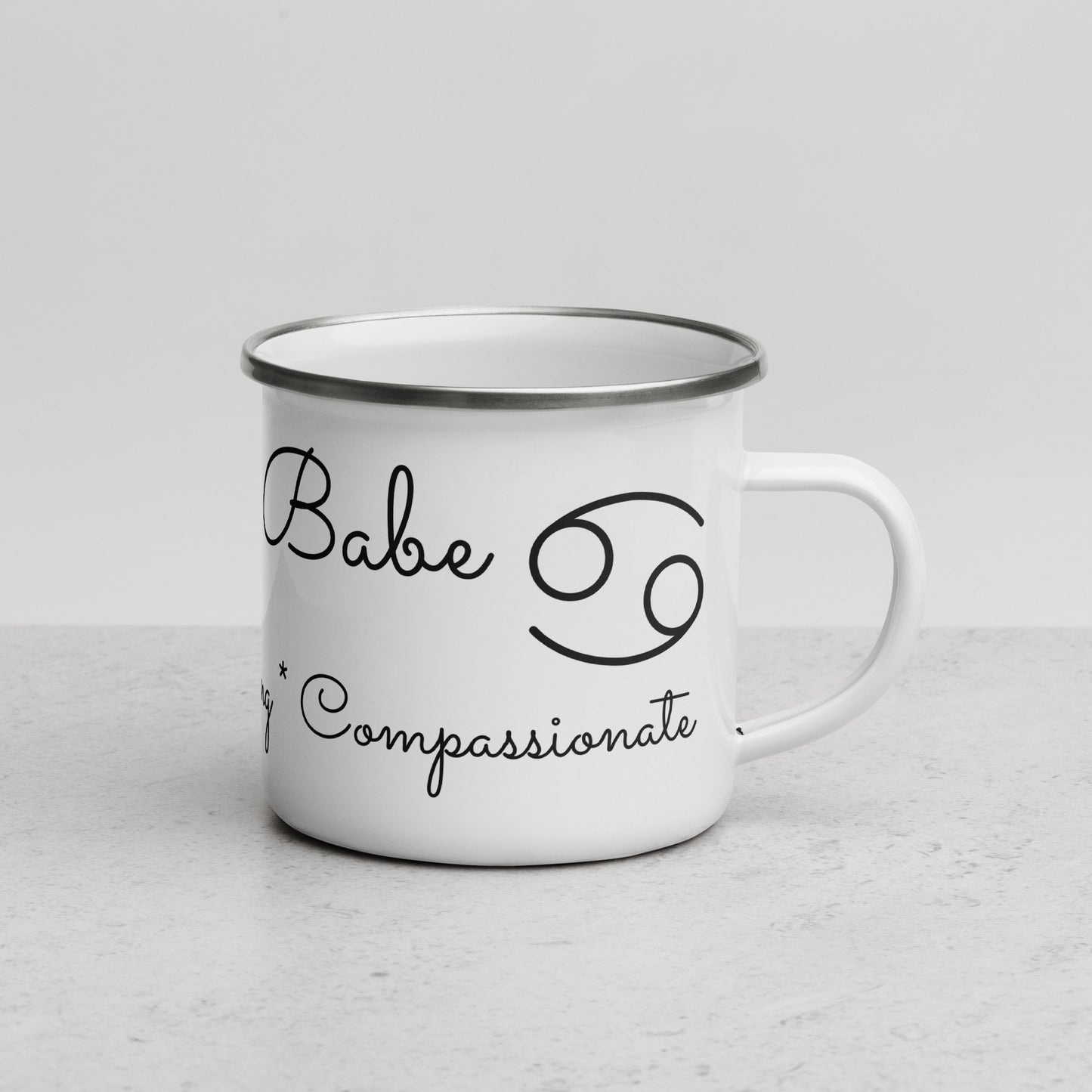 “Cancer Babe” Enamel Mug