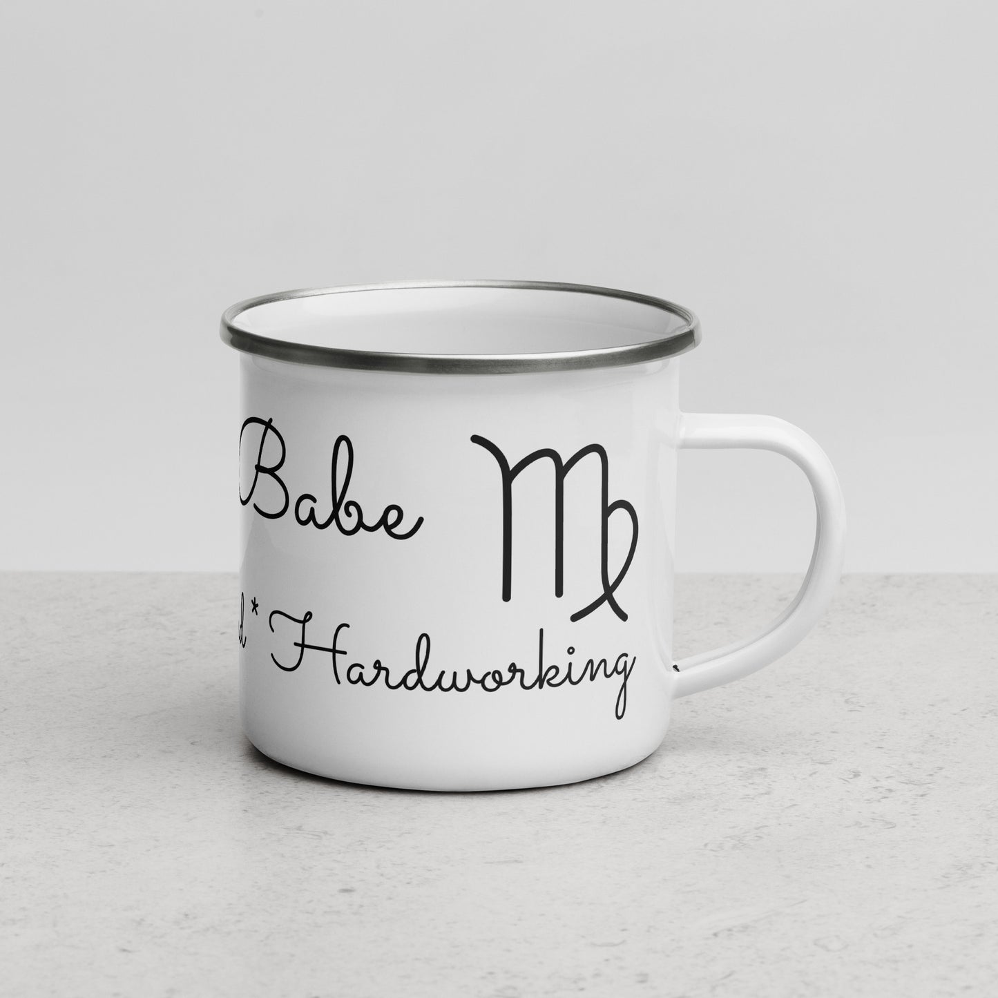 “Virgo Babe” Enamel Mug