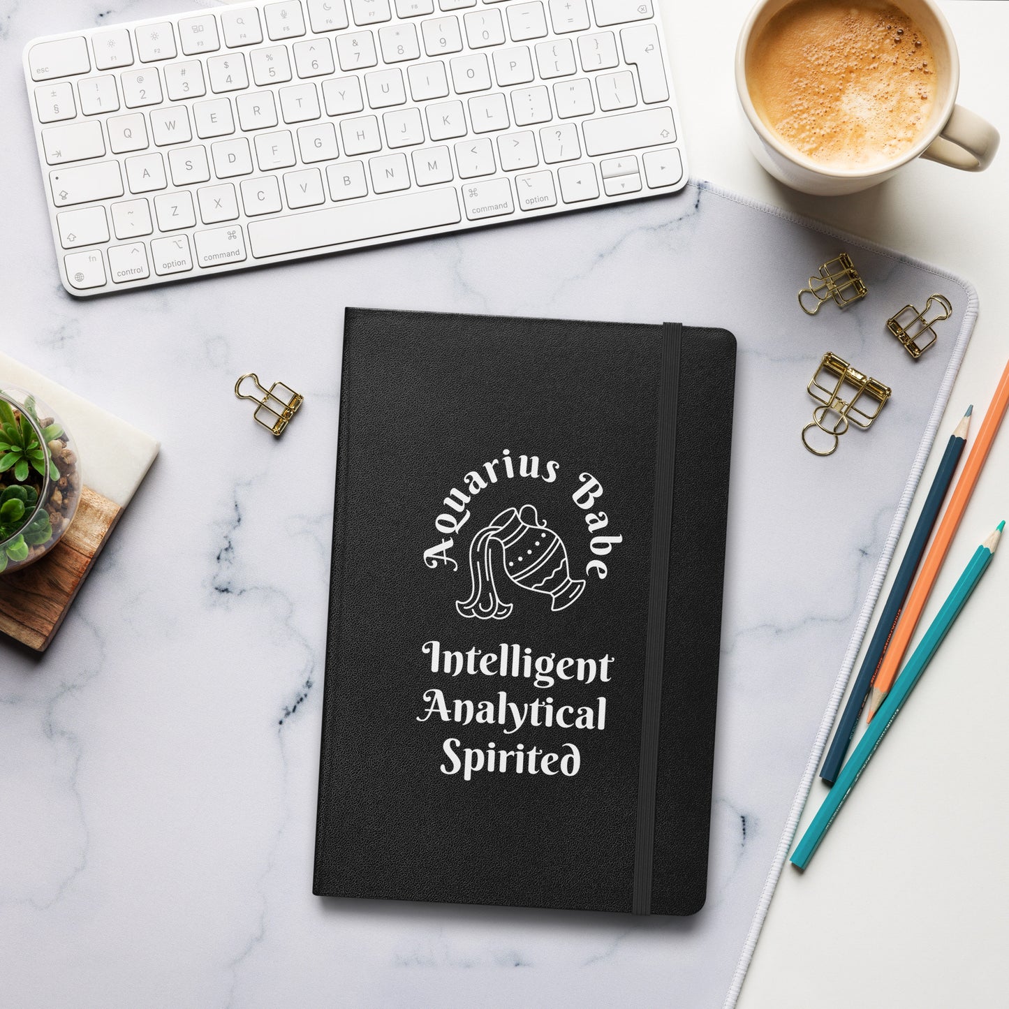 “Aquarius Babe” Hardcover Bound Notebook
