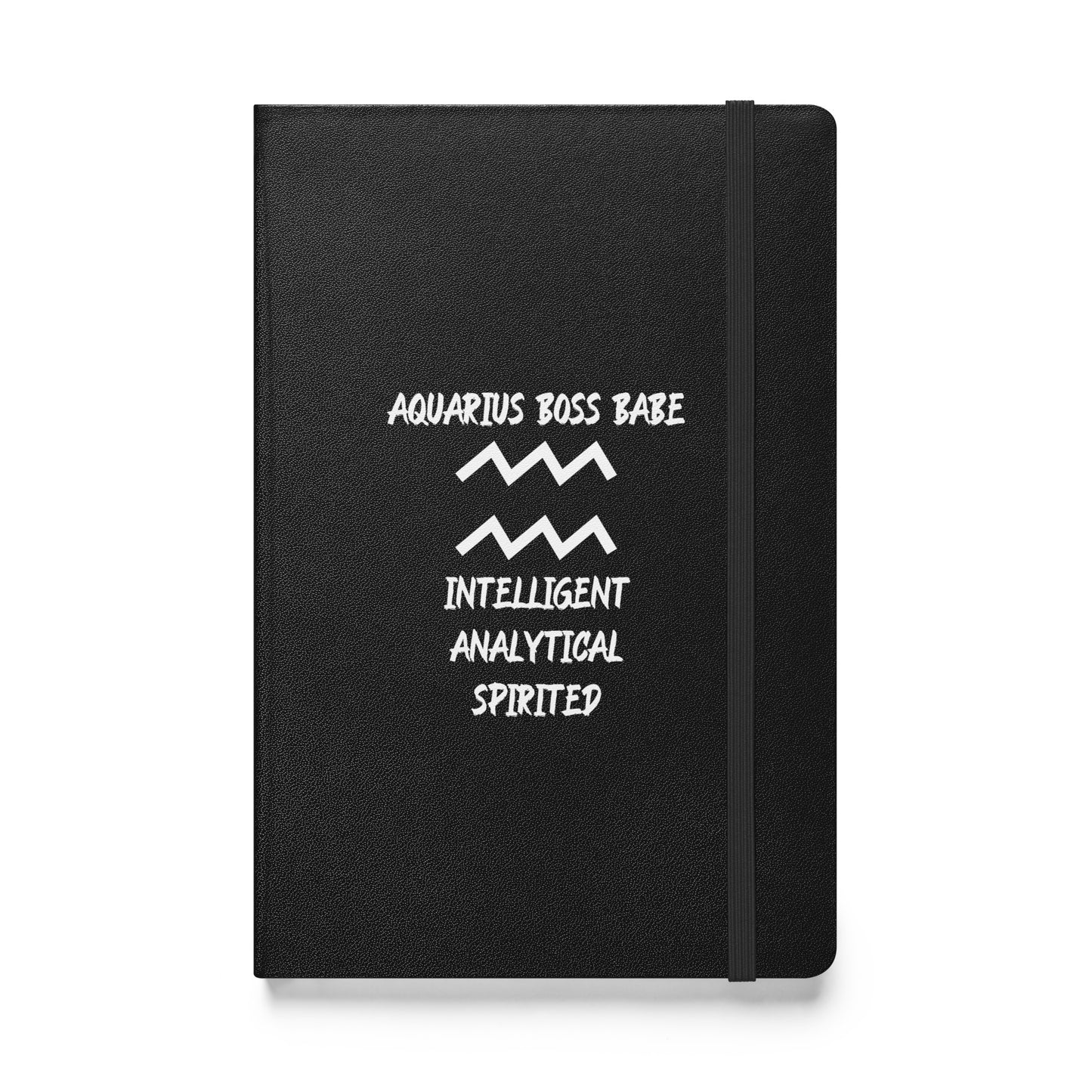 “Aquarius Boss Babe” Hardcover Bound Notebook