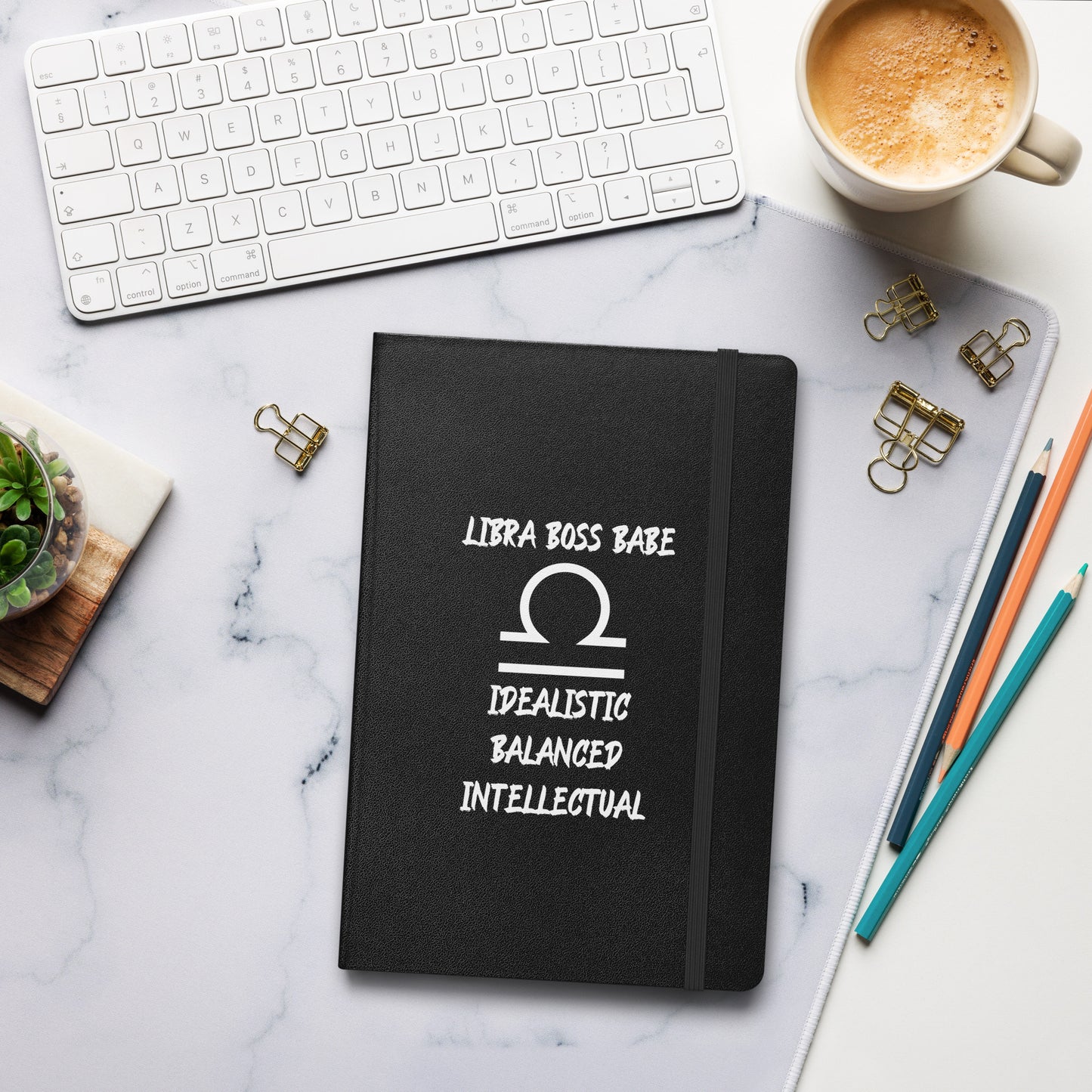 “Libra Boss Babe” Hardcover Bound Notebook