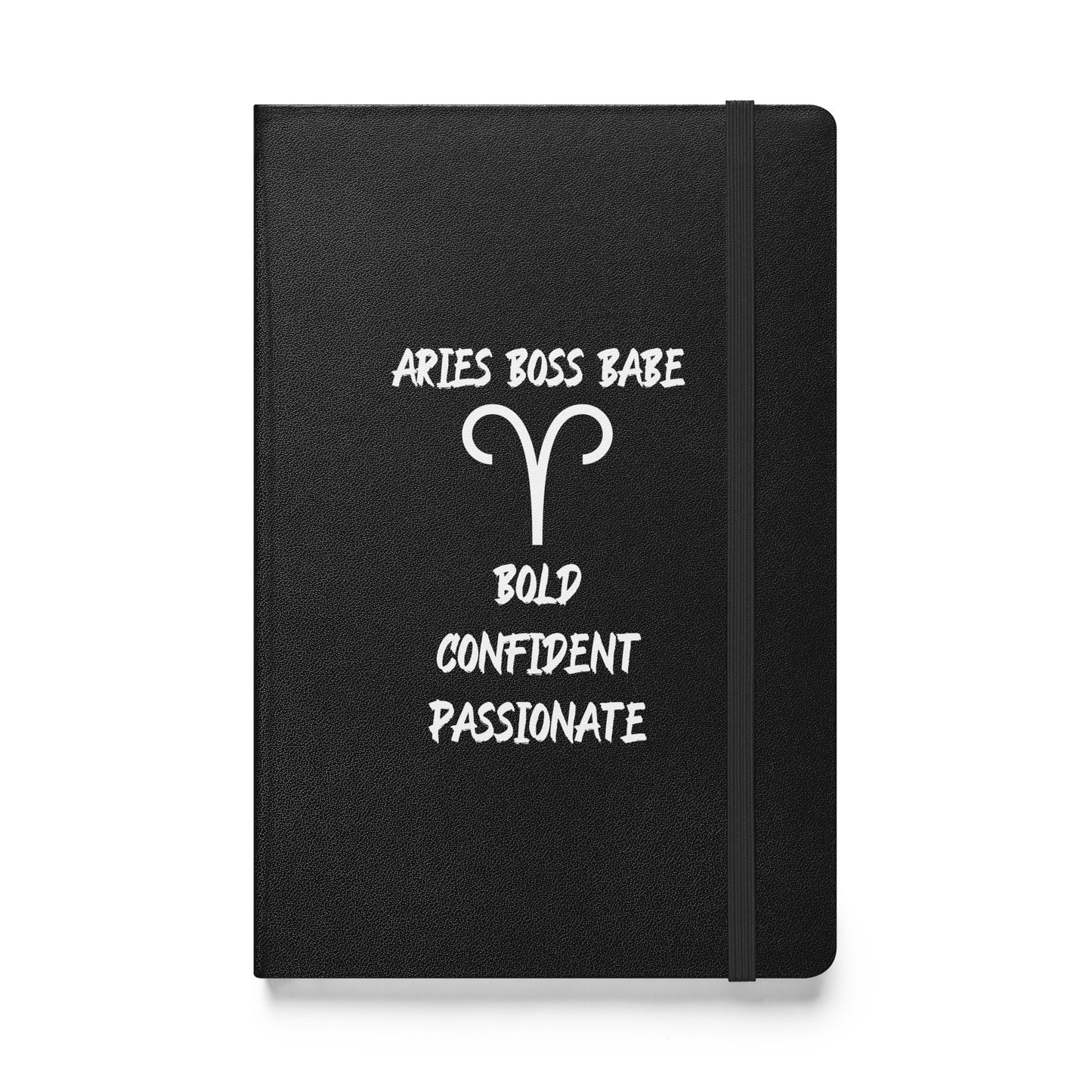 “Aries Boss Babe” Hardcover Bound Notebook