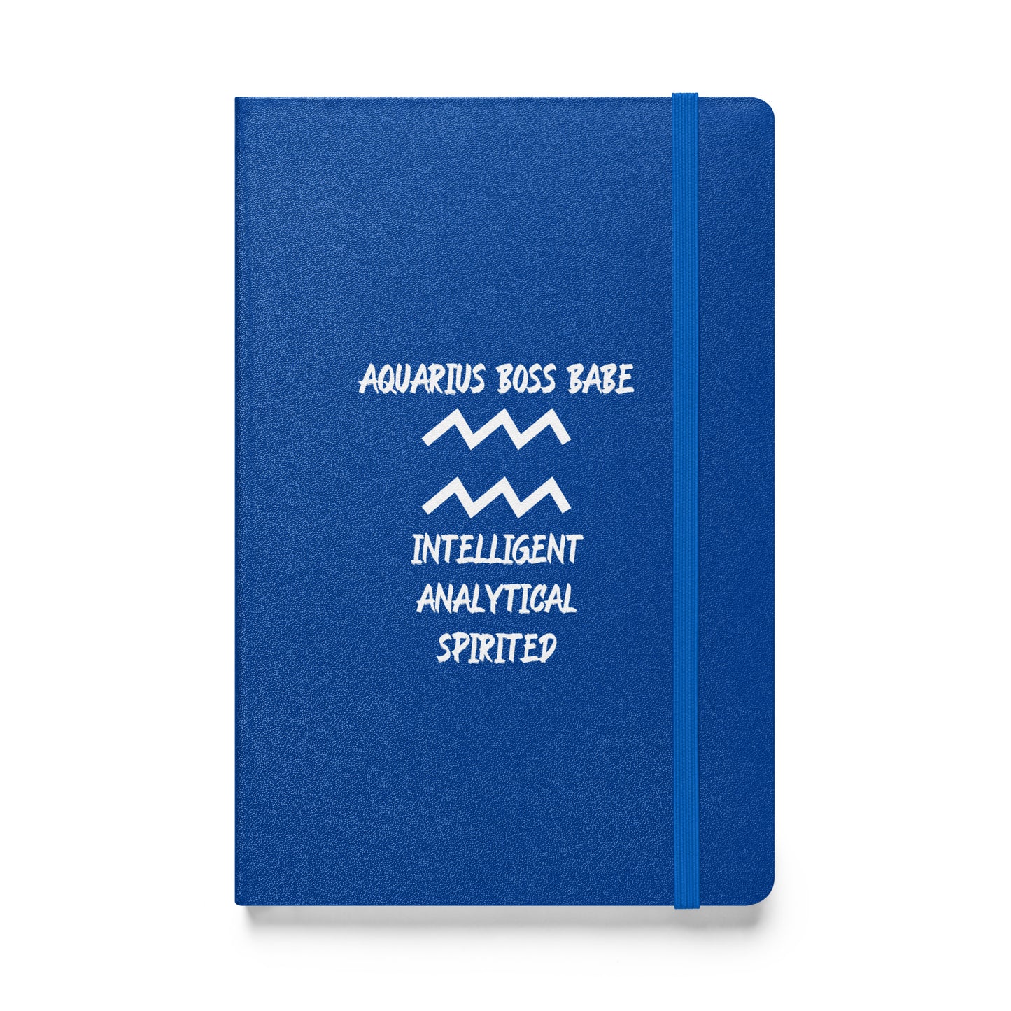 “Aquarius Boss Babe” Hardcover Bound Notebook