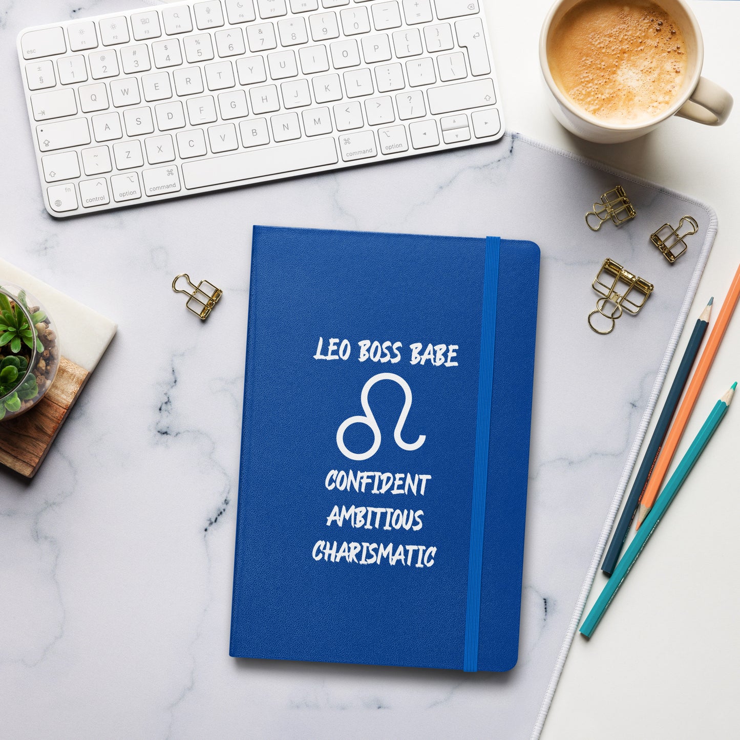 “Leo Boss Babe” Hardcover Bound Notebook