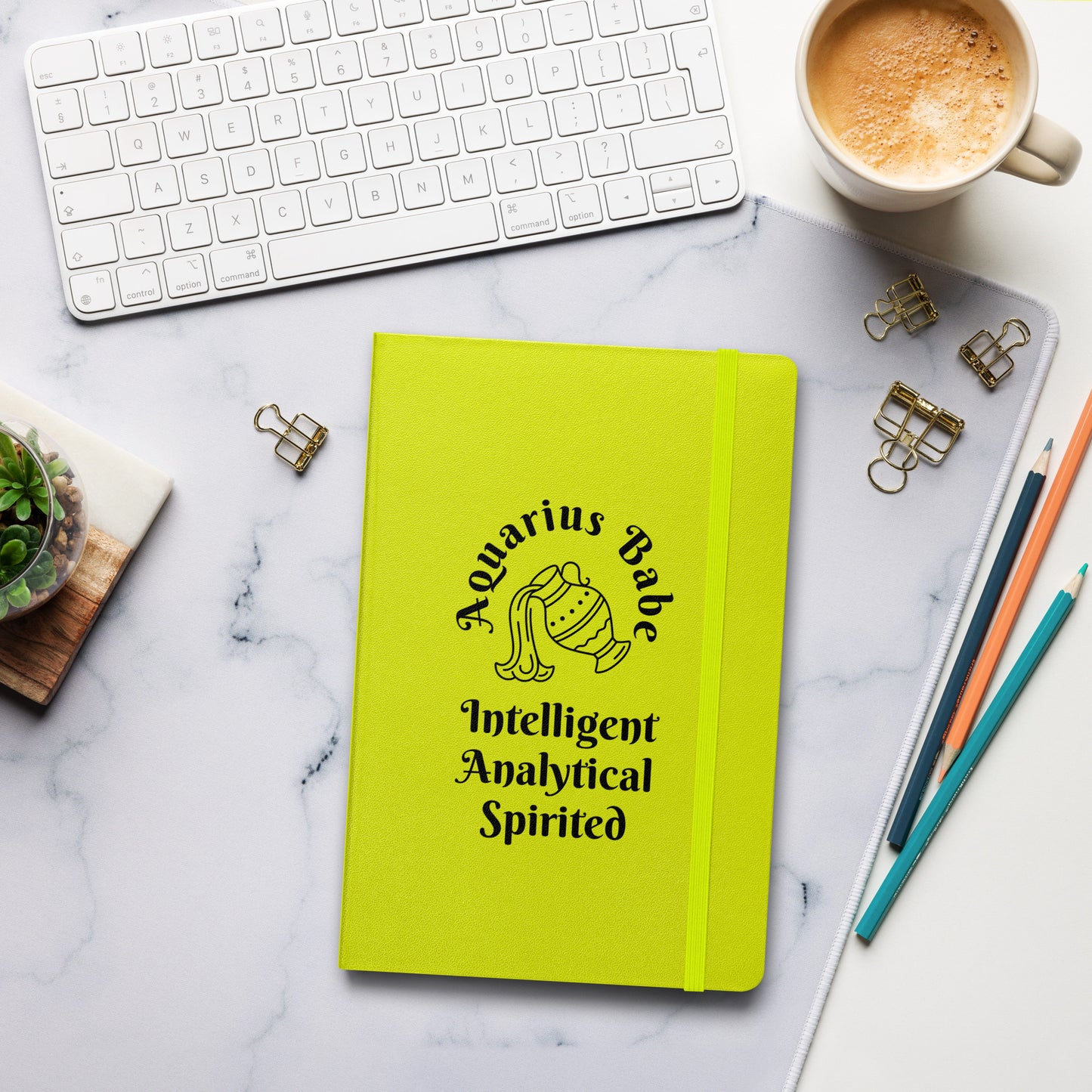 “Aquarius Babe” Hardcover Bound Notebook