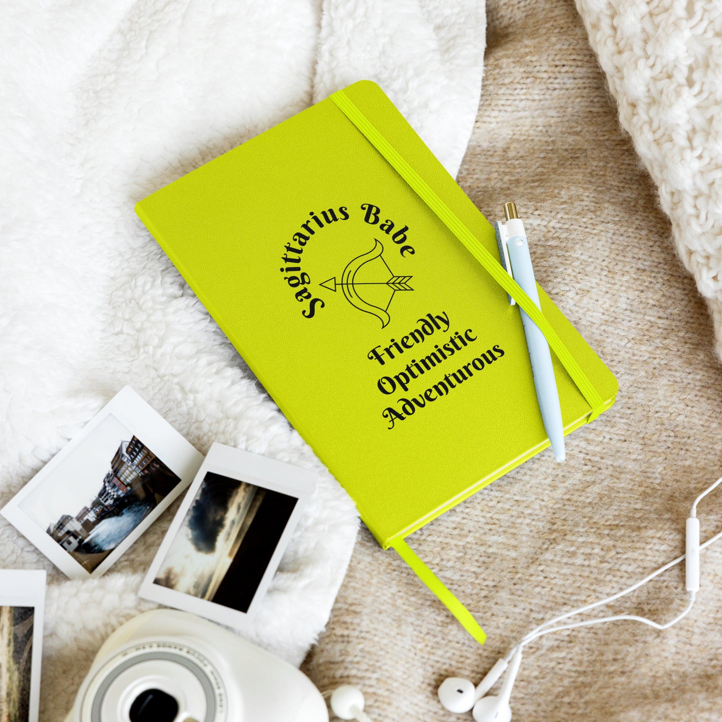“Sagittarius Babe” Hardcover Bound Notebook
