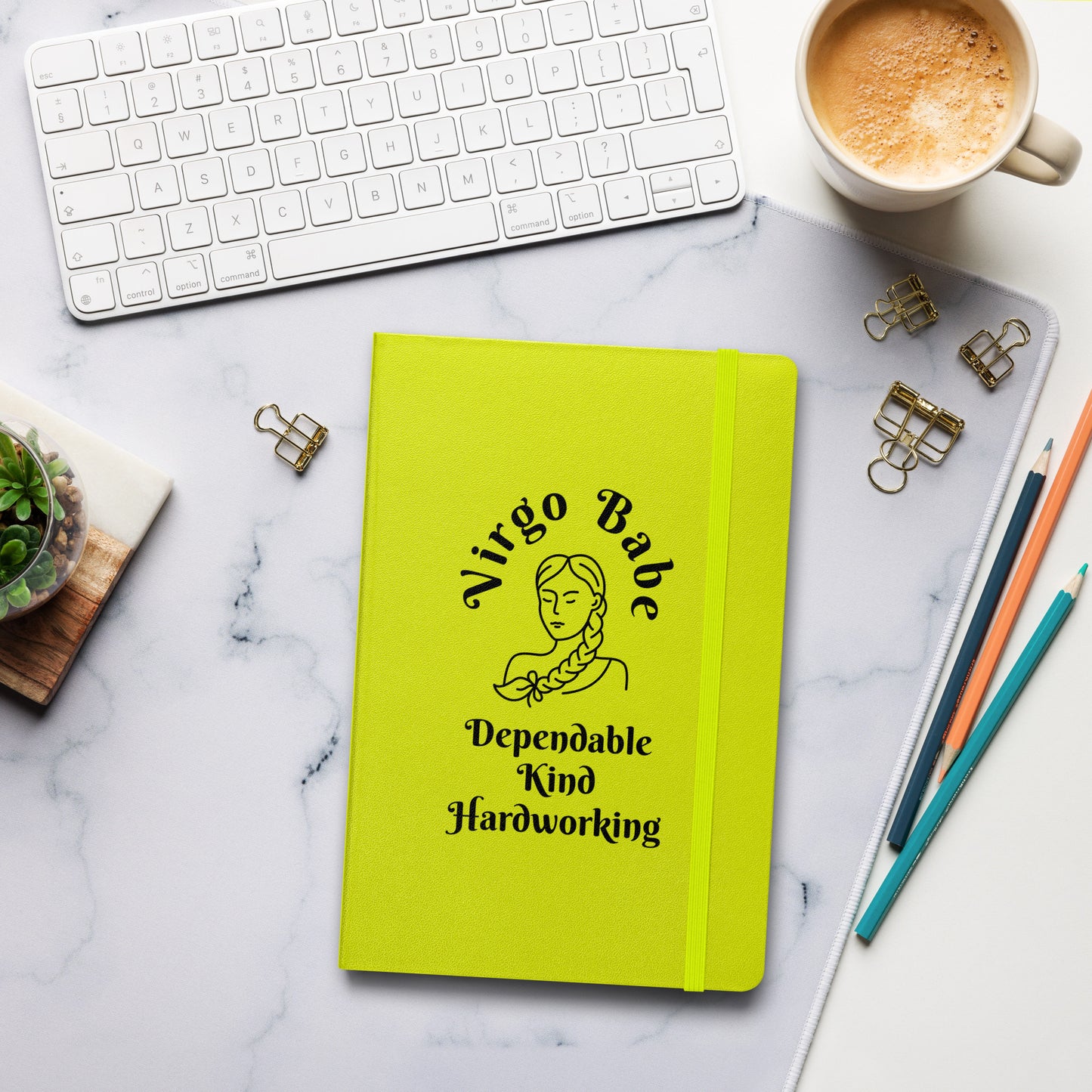 “Virgo Babe” Hardcover Bound Notebook