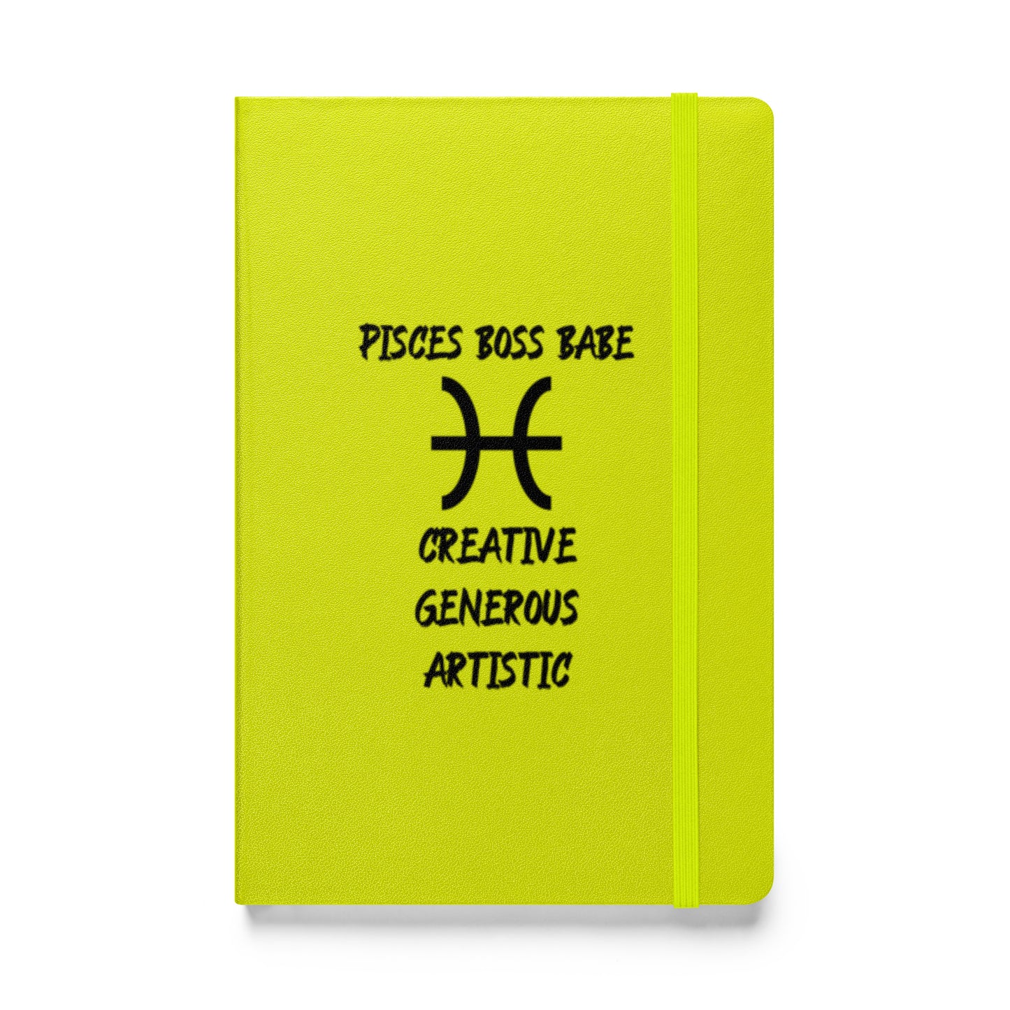 “Pisces Boss Babe” Hardcover Bound Notebook