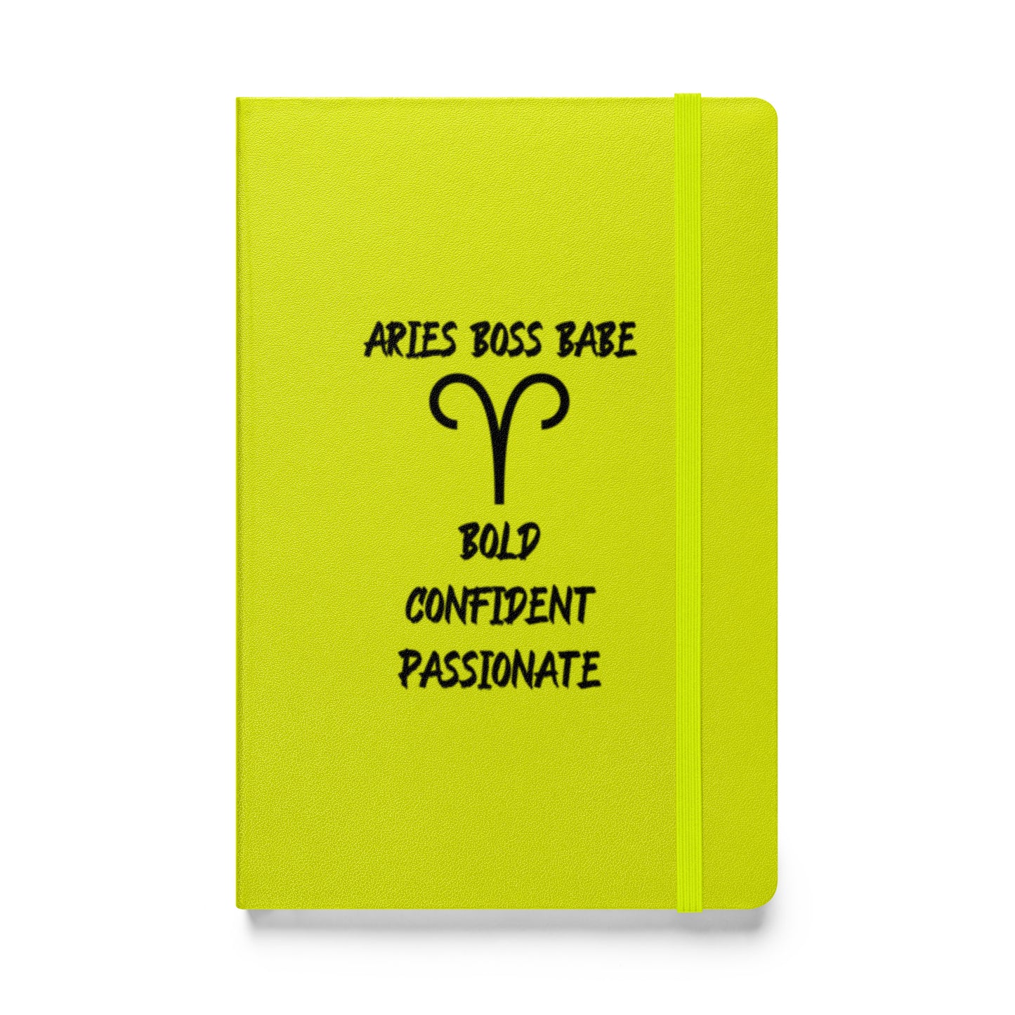 “Aries Boss Babe” Hardcover Bound Notebook